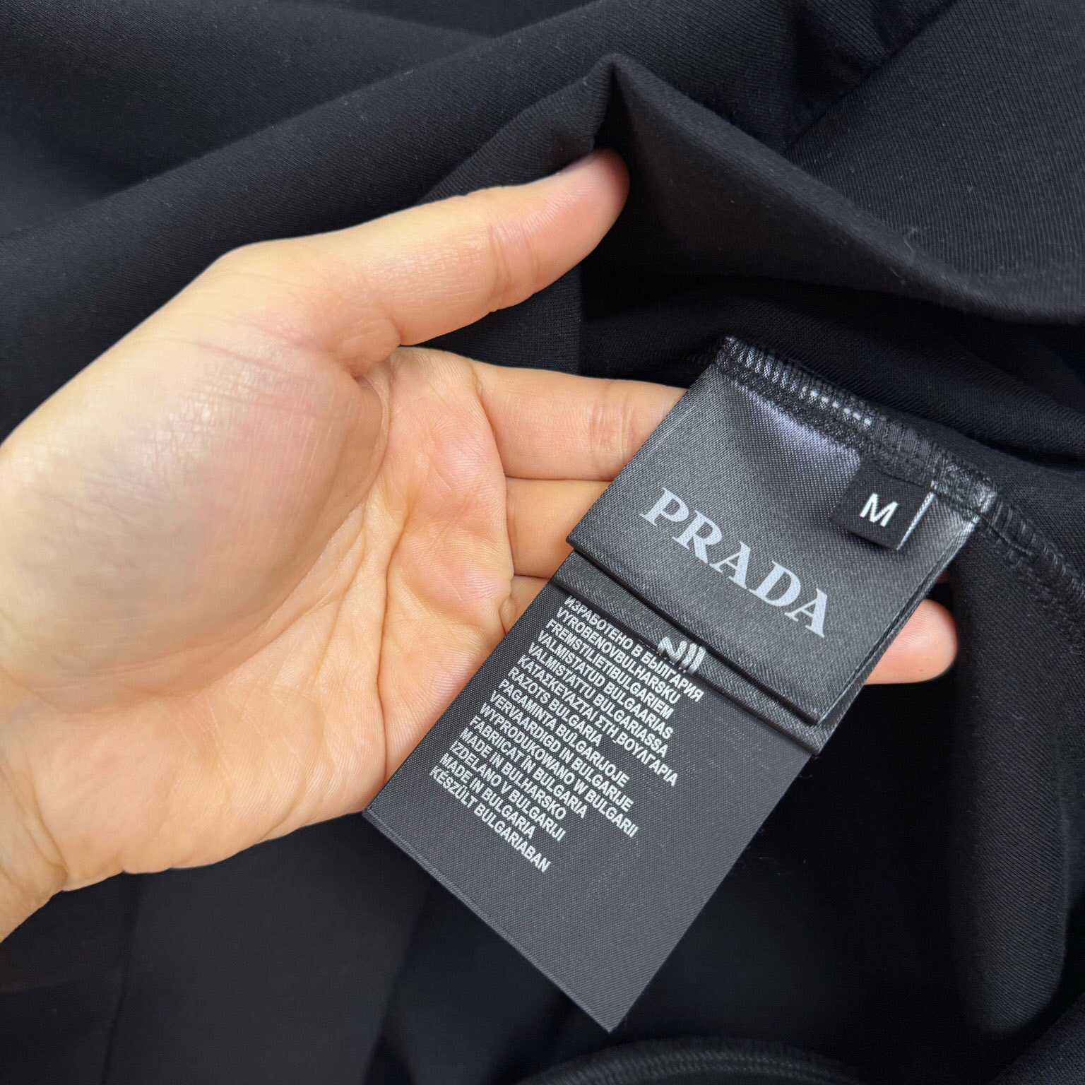 Prada Cotton Fleece And Re-Nylon Sweatshirt - FashionPlug