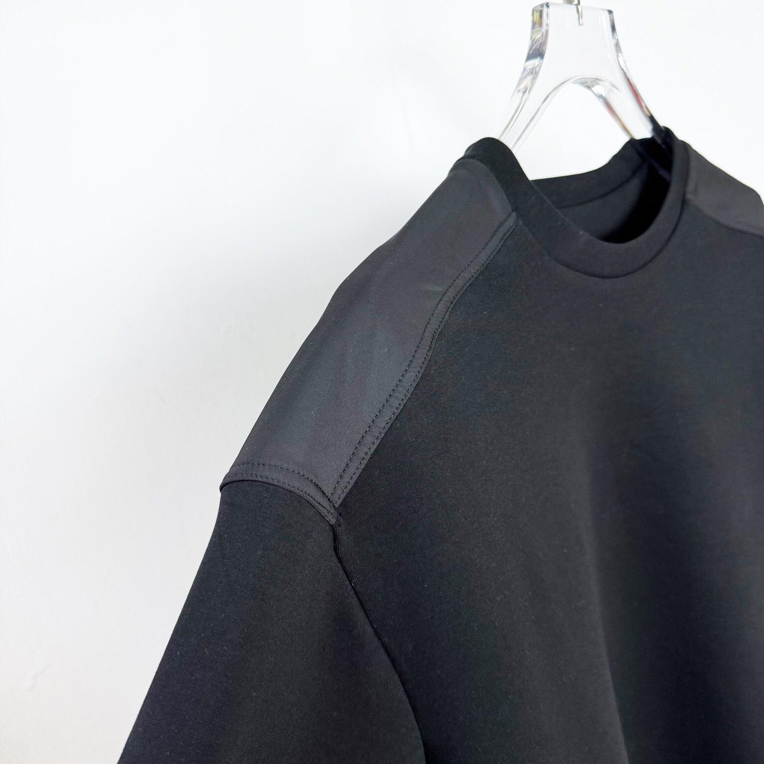 Prada Cotton Fleece And Re-Nylon Sweatshirt - FashionPlug