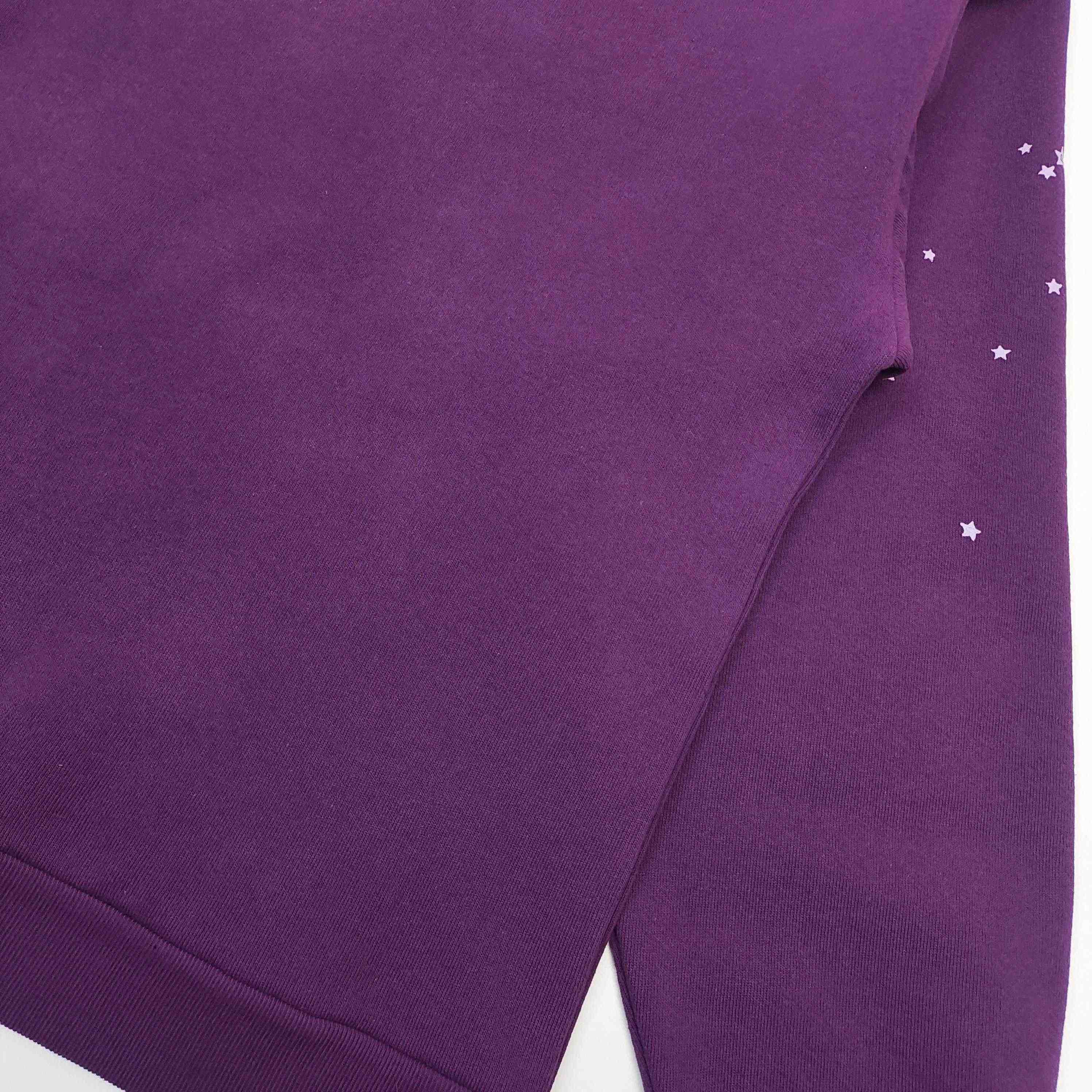 Sp5der OG Web V2 Hoodie 'Purple' - FashionPlug