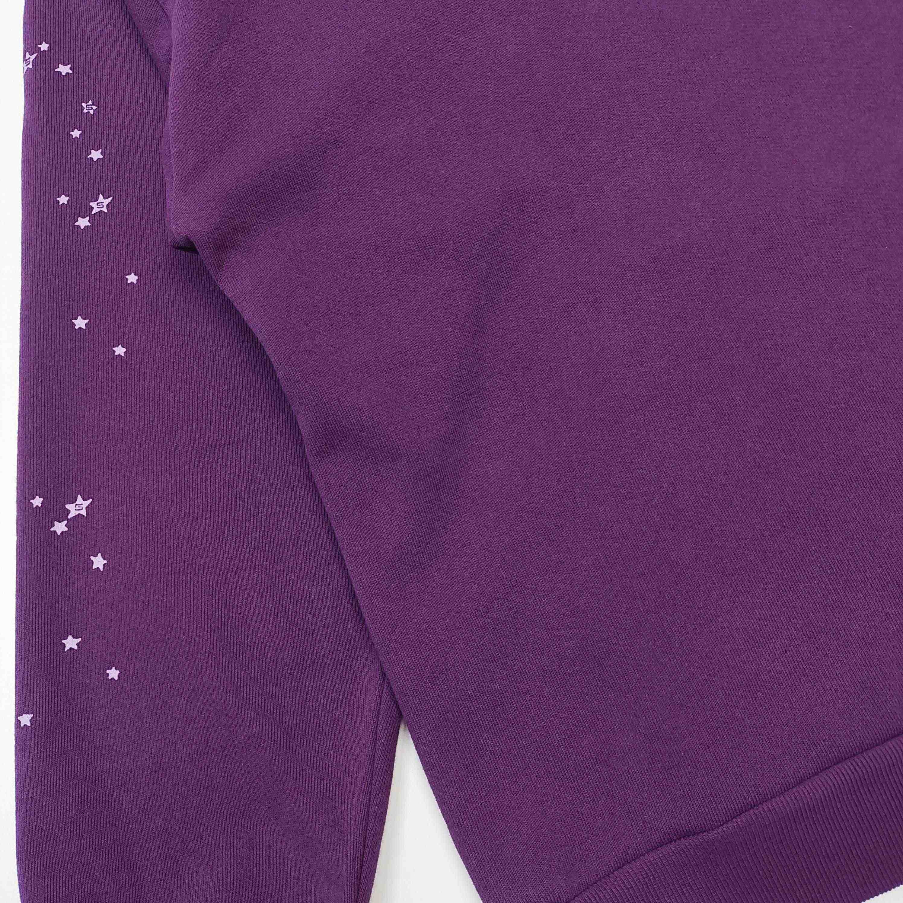 Sp5der OG Web V2 Hoodie 'Purple' - FashionPlug