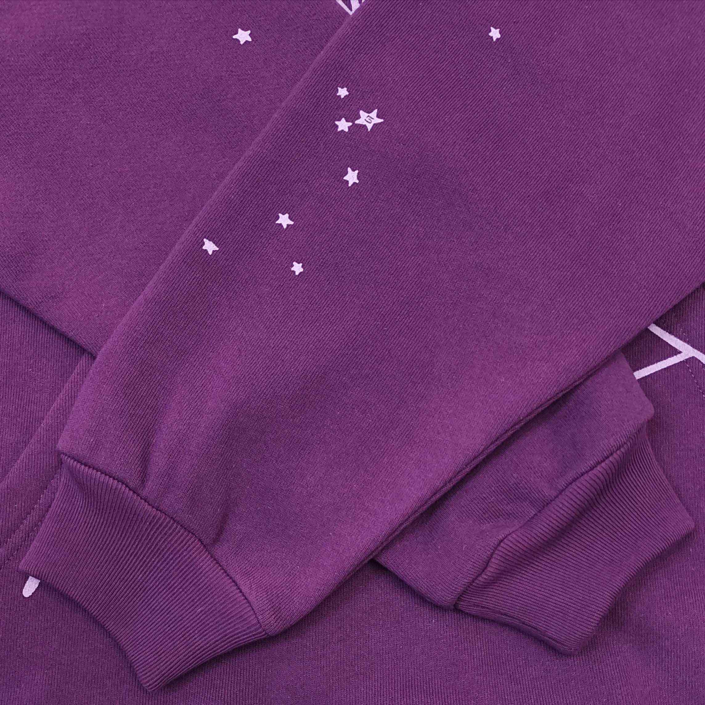Sp5der OG Web V2 Hoodie 'Purple' - FashionPlug