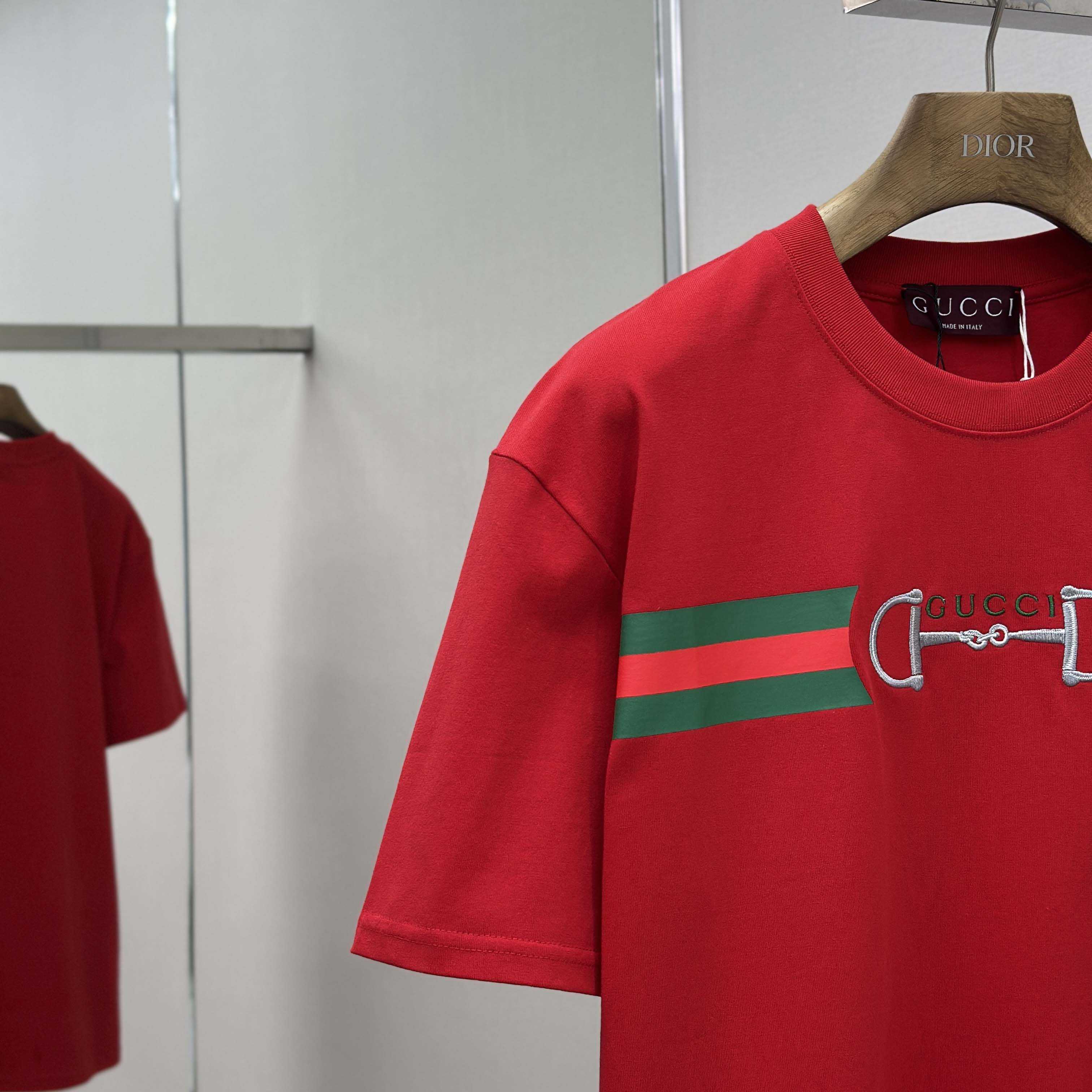 Gucci Cotton Jersey T-shirt With Embroidery - FashionPlug