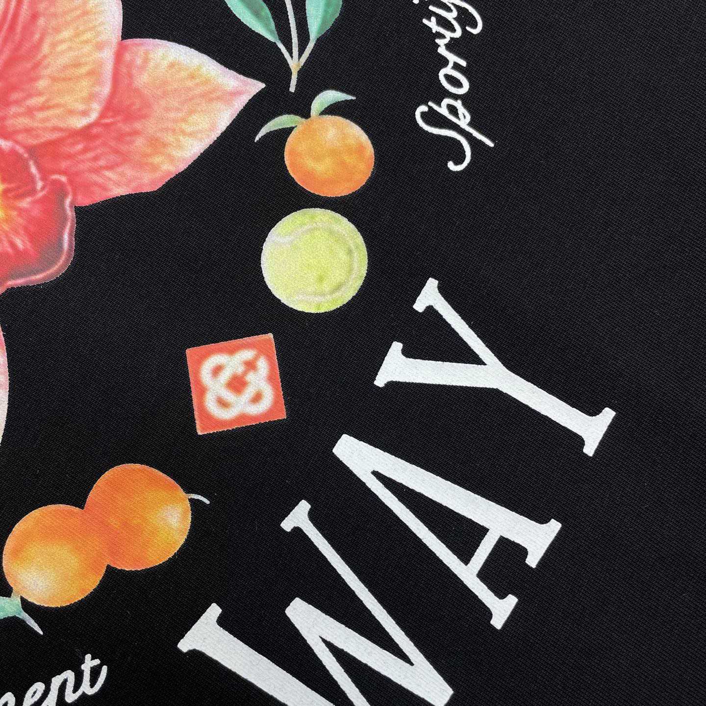 Casablanca Orchid Logo Short Sleeve T‑Shirt C1135 - FashionPlug