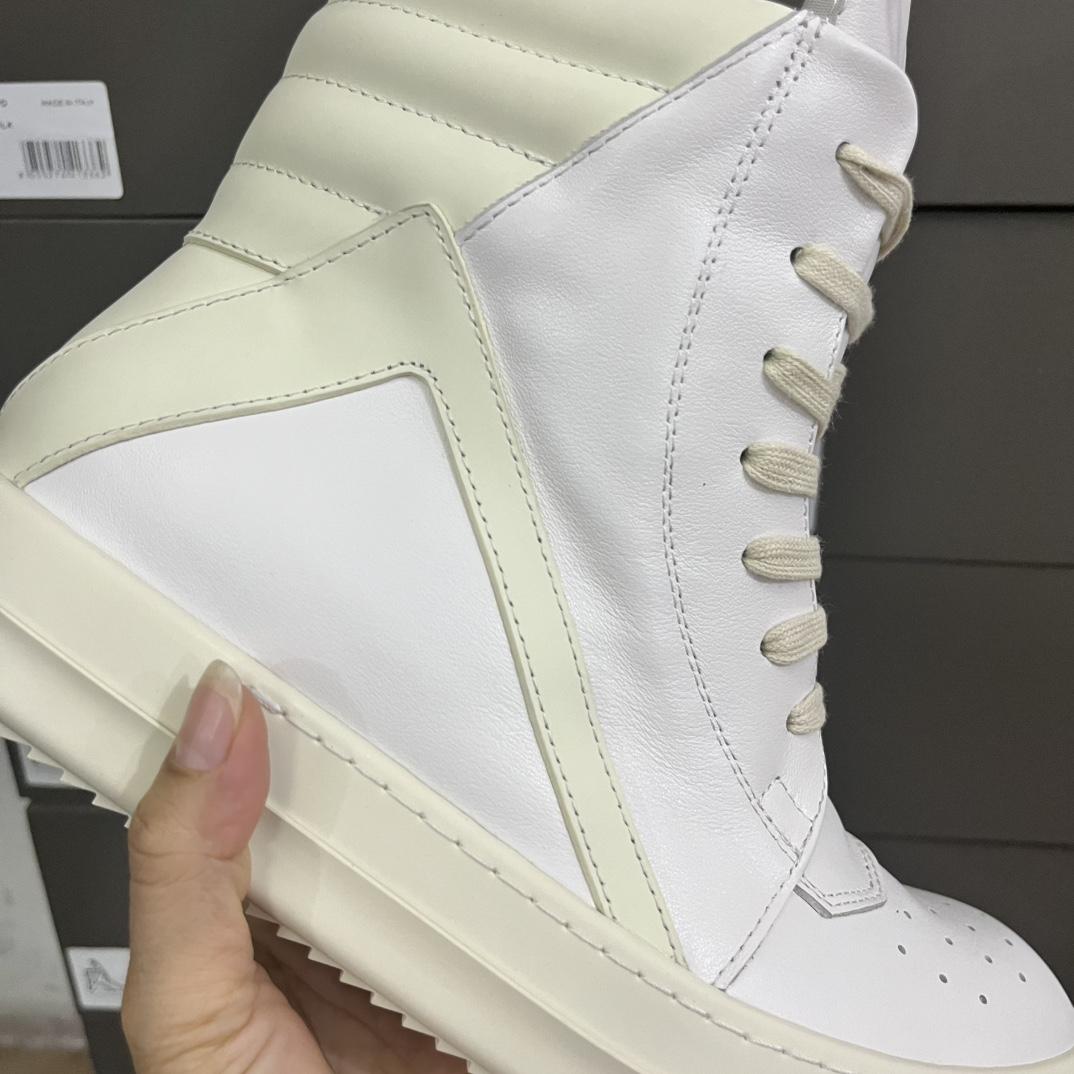 Rick Owens Wmns Strobe Geobasket 'Milk'  - FashionPlug