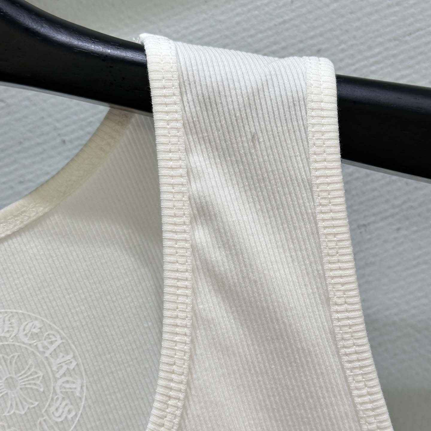 Chrome Hearts T Bar Cross Ribbed Tank Top - FashionPlug