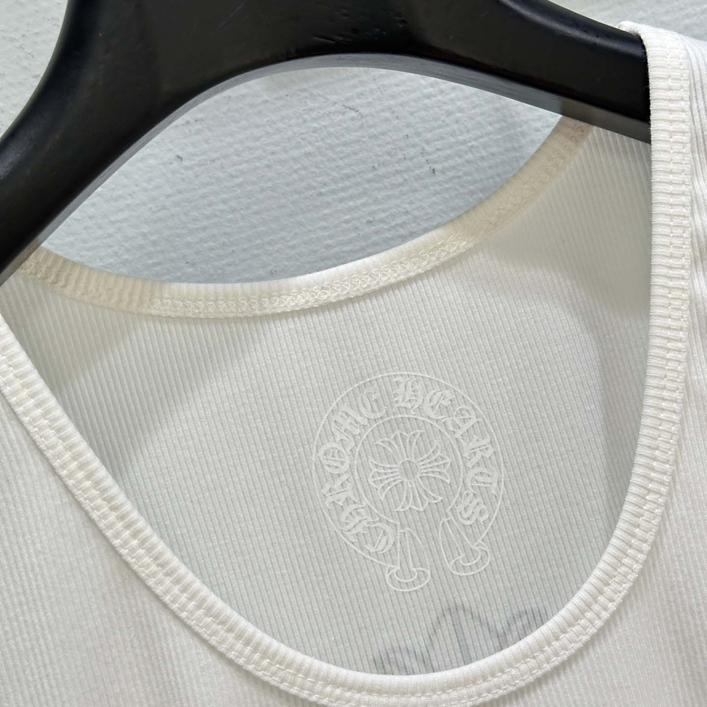 Chrome Hearts T Bar Cross Ribbed Tank Top - FashionPlug