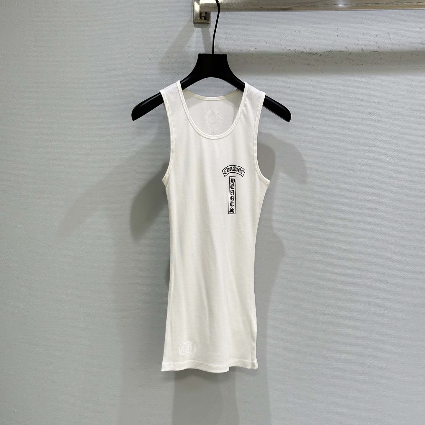 Chrome Hearts T Bar Cross Ribbed Tank Top - FashionPlug