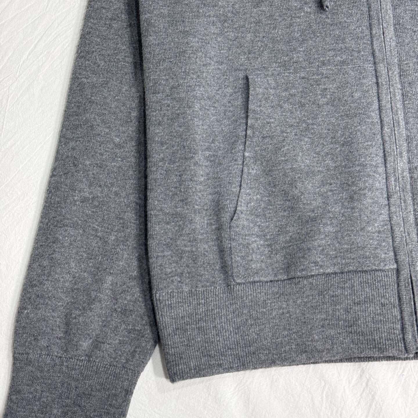 Burberry Cashmere Blend Zip Hoodie - FashionPlug