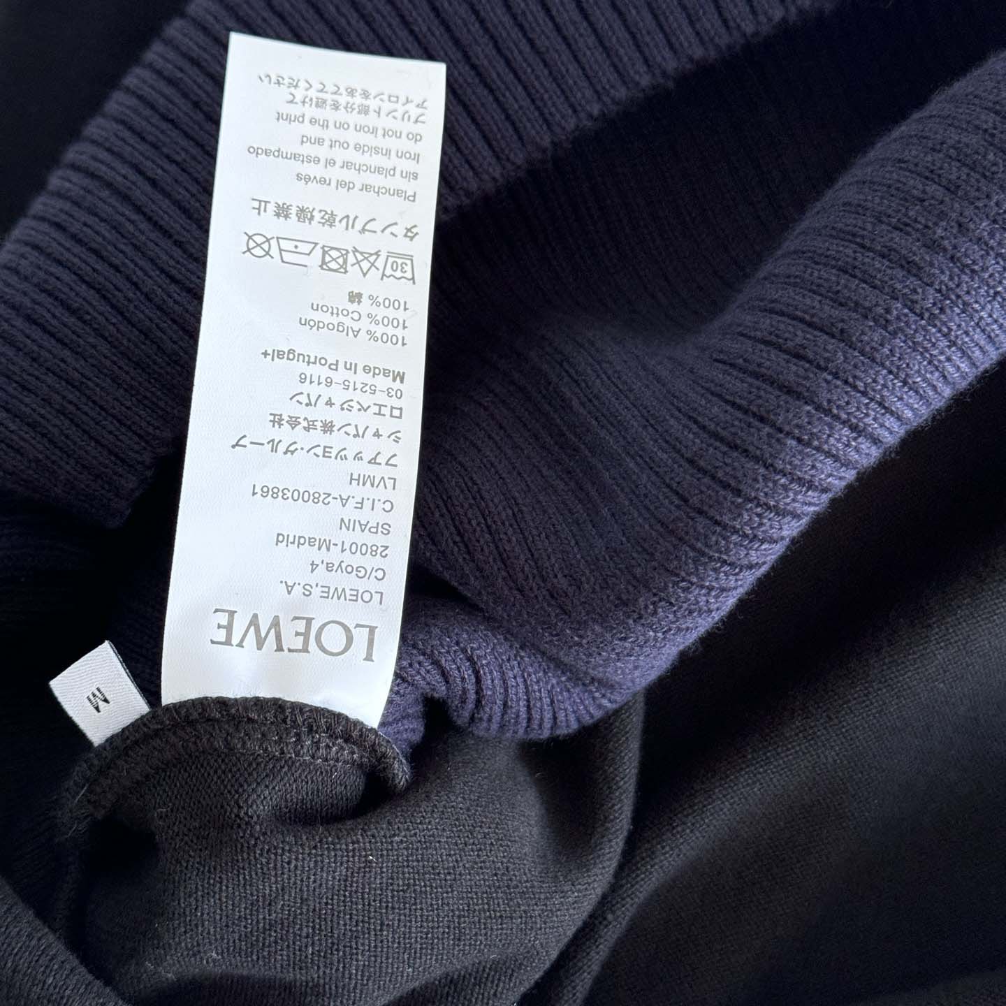 Loewe Long Sleeve Top In Cotton Blend - FashionPlug