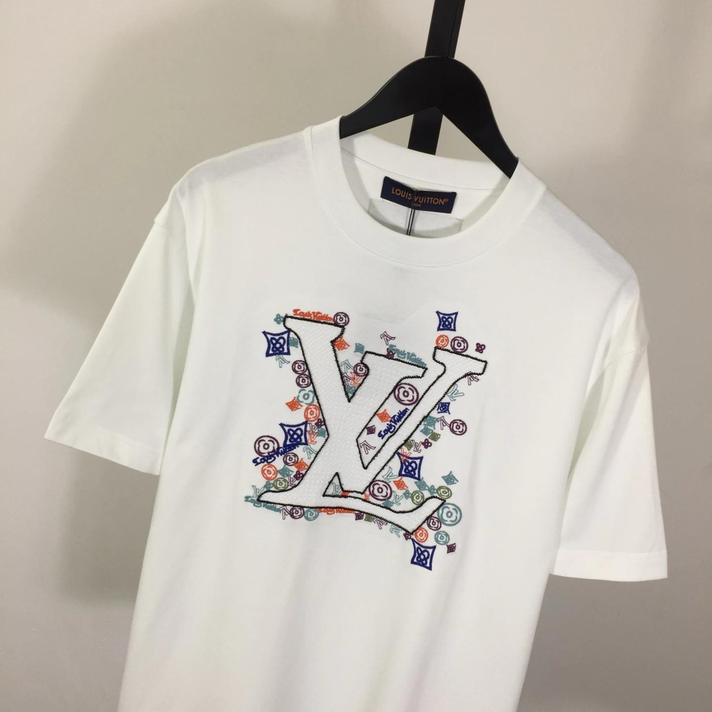 Louis Vuitton Embroidered T-Shirt - FashionPlug