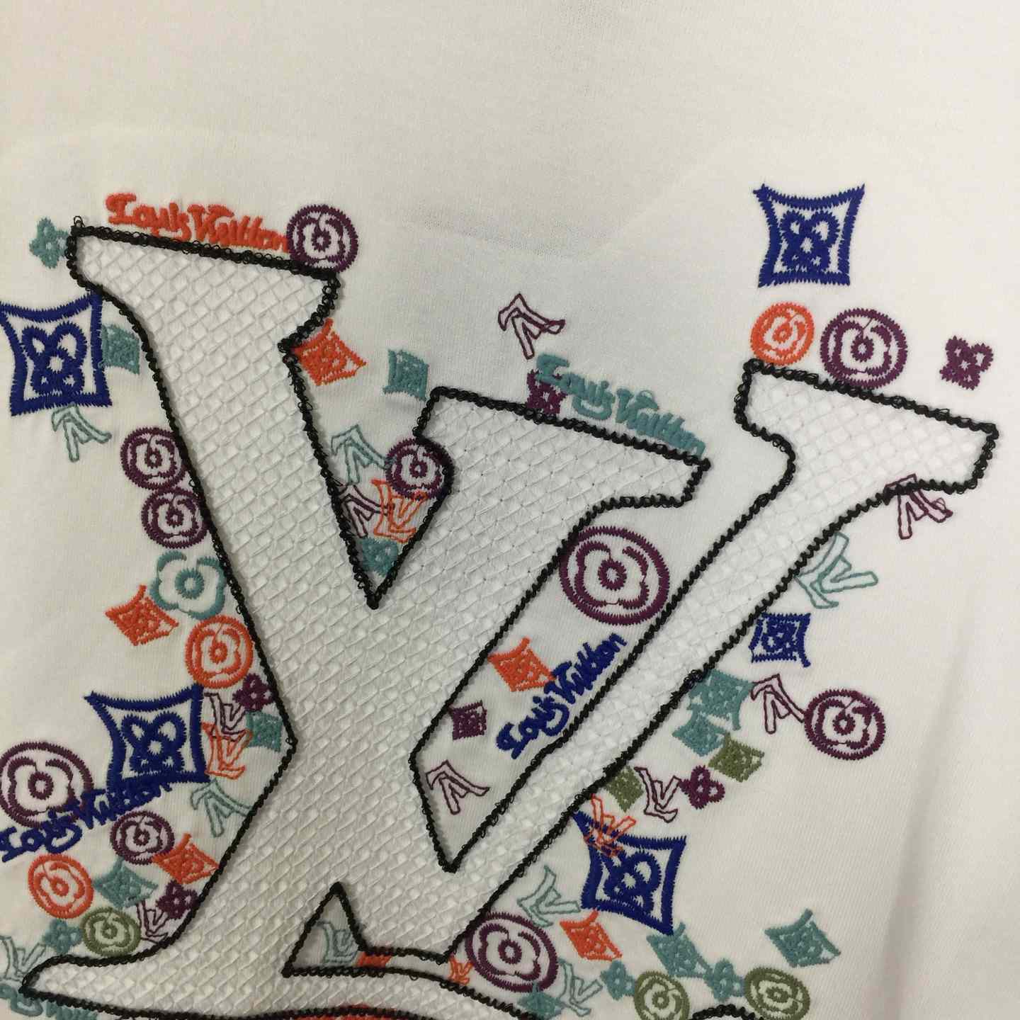 Louis Vuitton Embroidered T-Shirt - FashionPlug