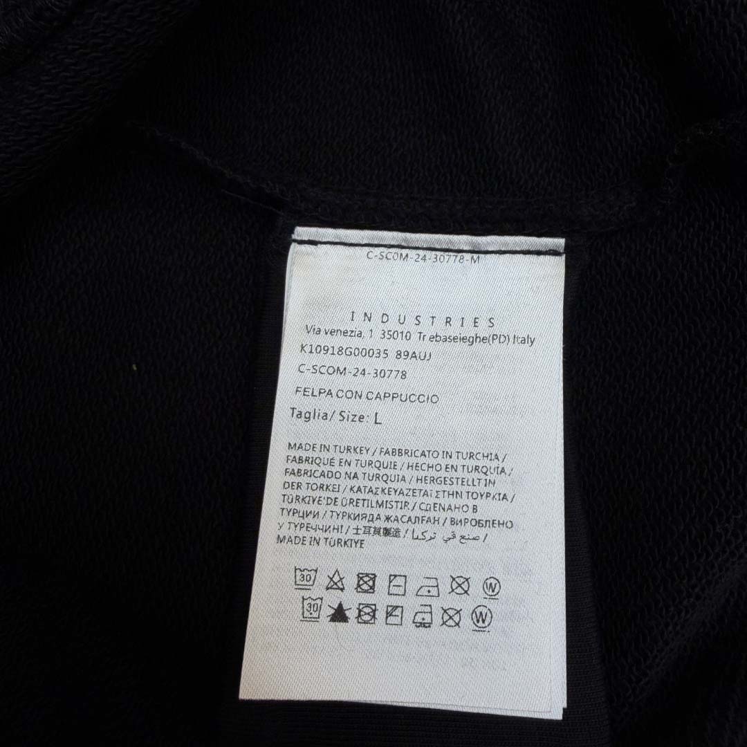 Moncler Logo Patch Cotton Hoodie - FashionPlug