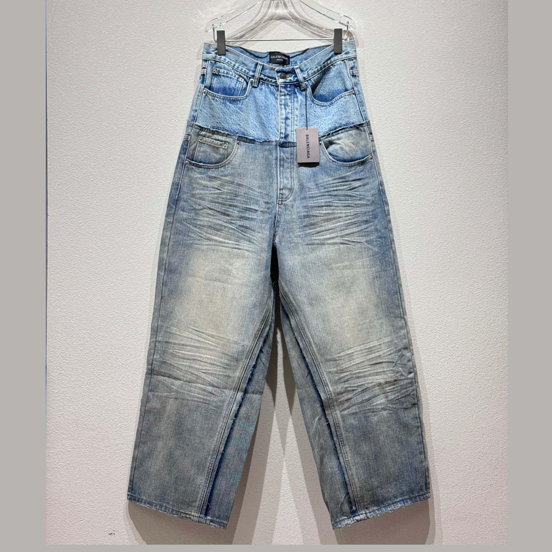 Balenciaga Cut-Up Baggy Pants - FashionPlug