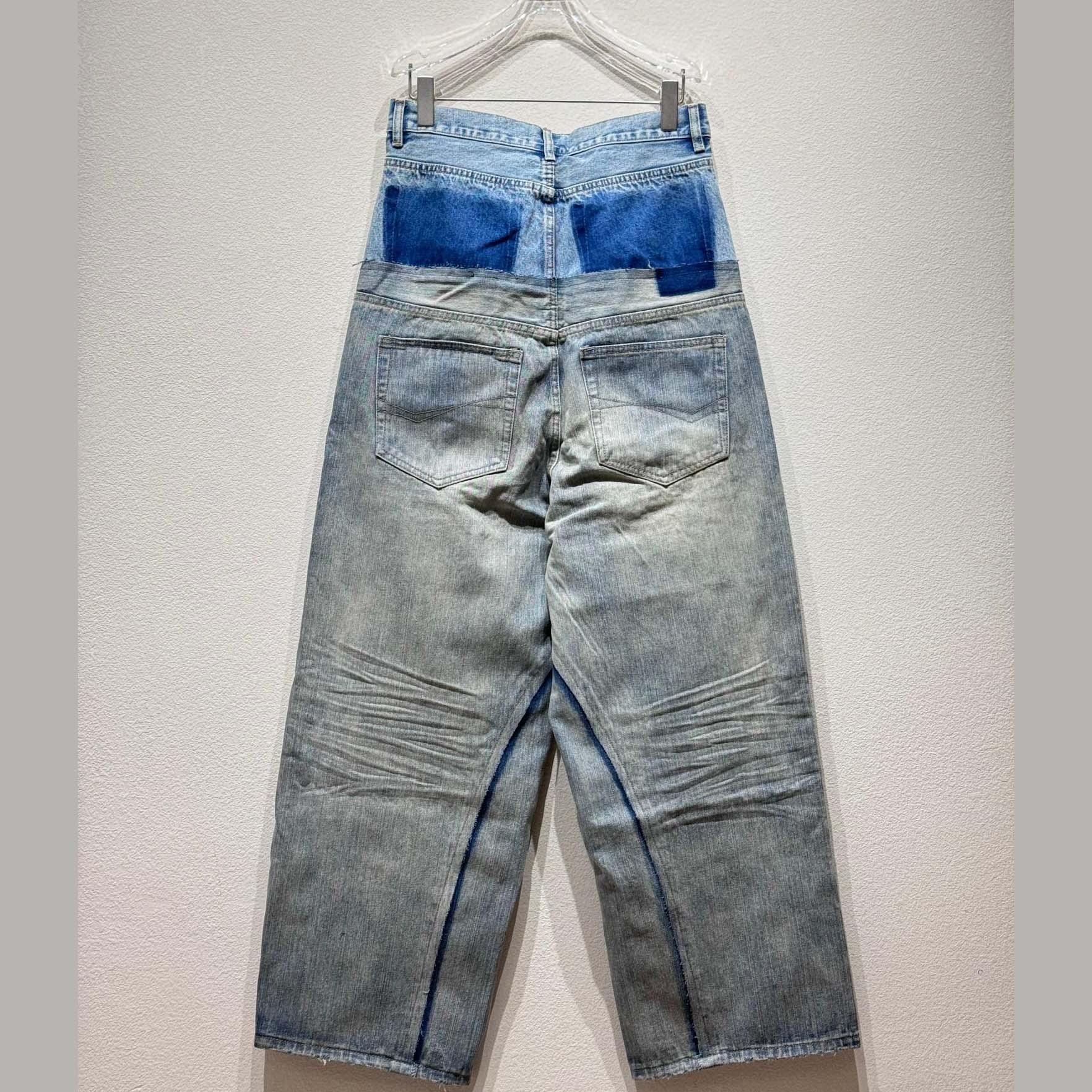 Balenciaga Cut-Up Baggy Pants - FashionPlug