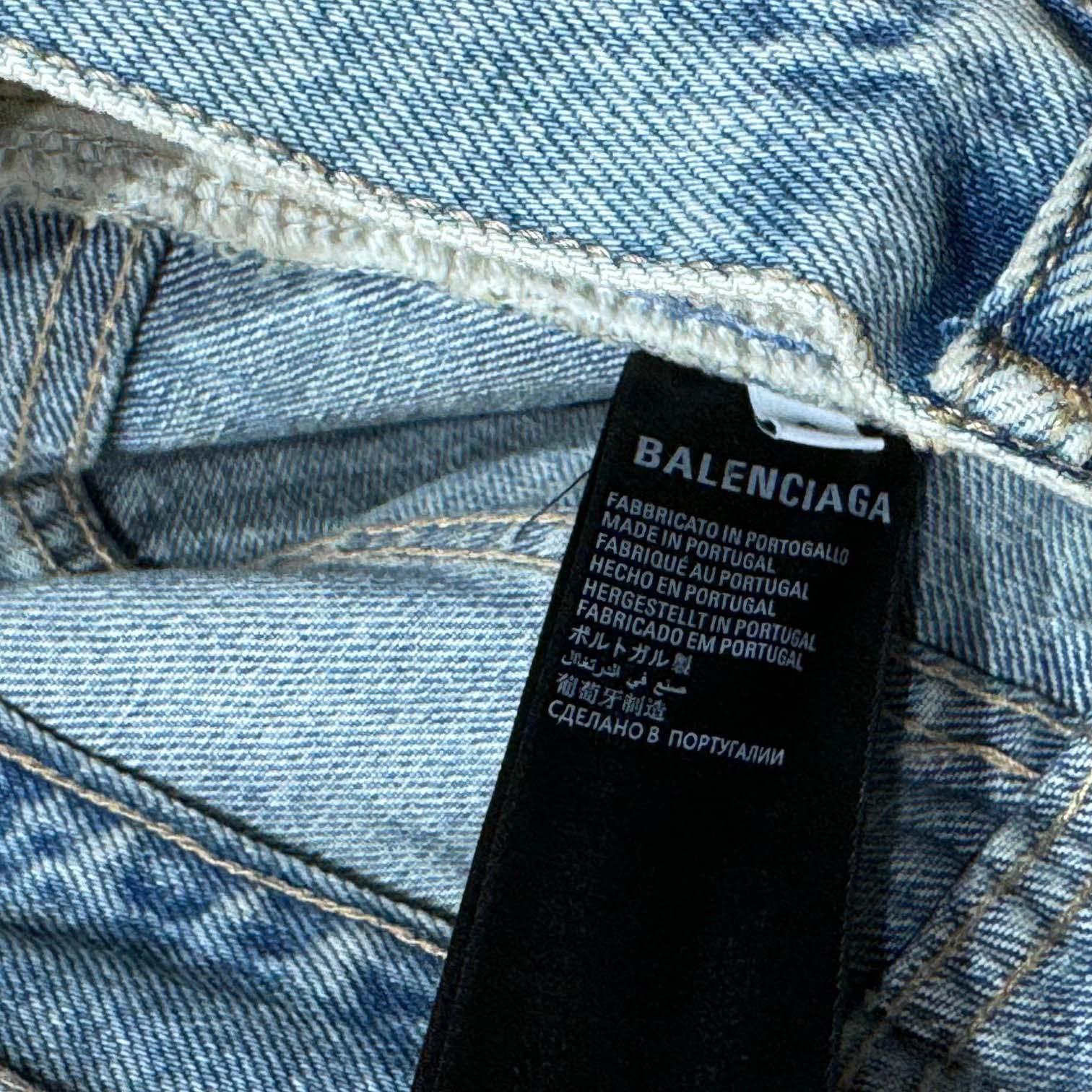 Balenciaga Cut-Up Baggy Pants - FashionPlug