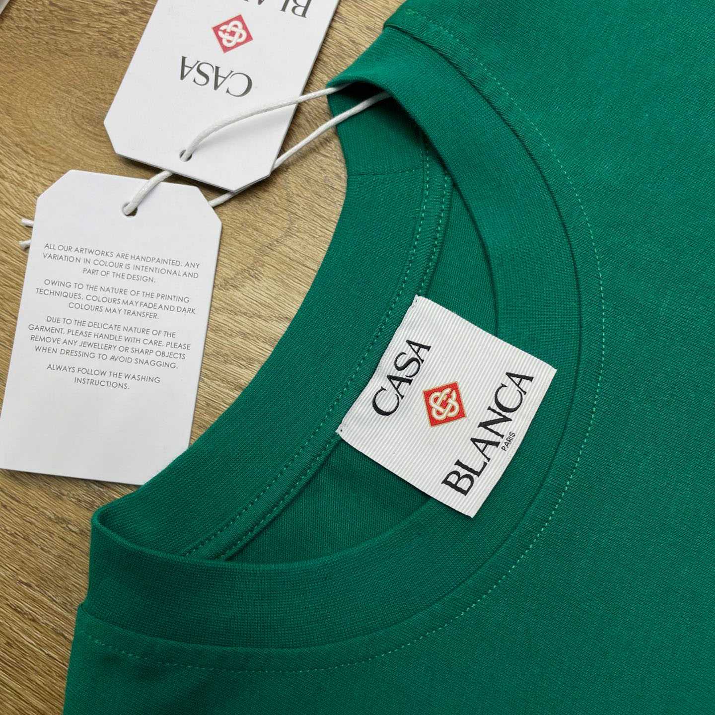 Casablanca Evergreen Diamond Logo Short Sleeve T‑Shirt C1112 - FashionPlug