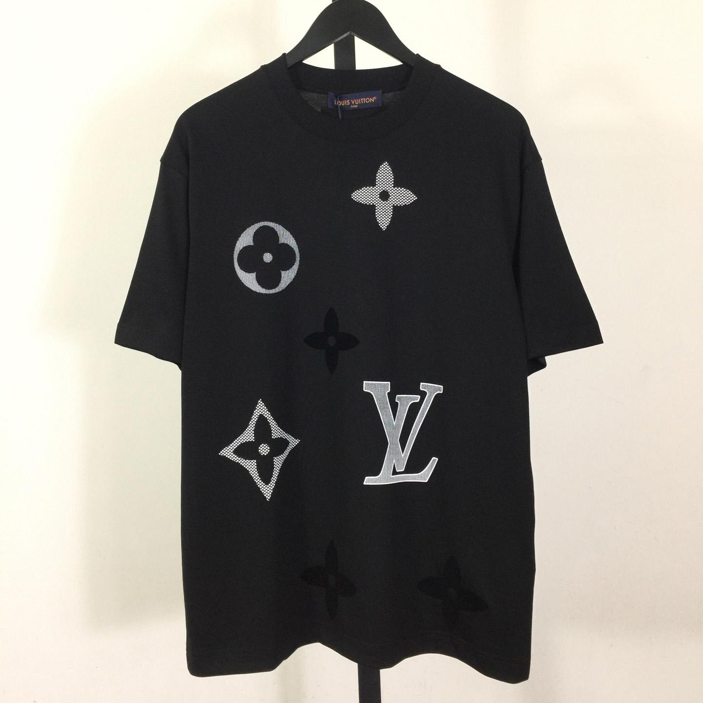 Louis Vuitton Monogram Short-Sleeved Knitted Crewneck   - FashionPlug