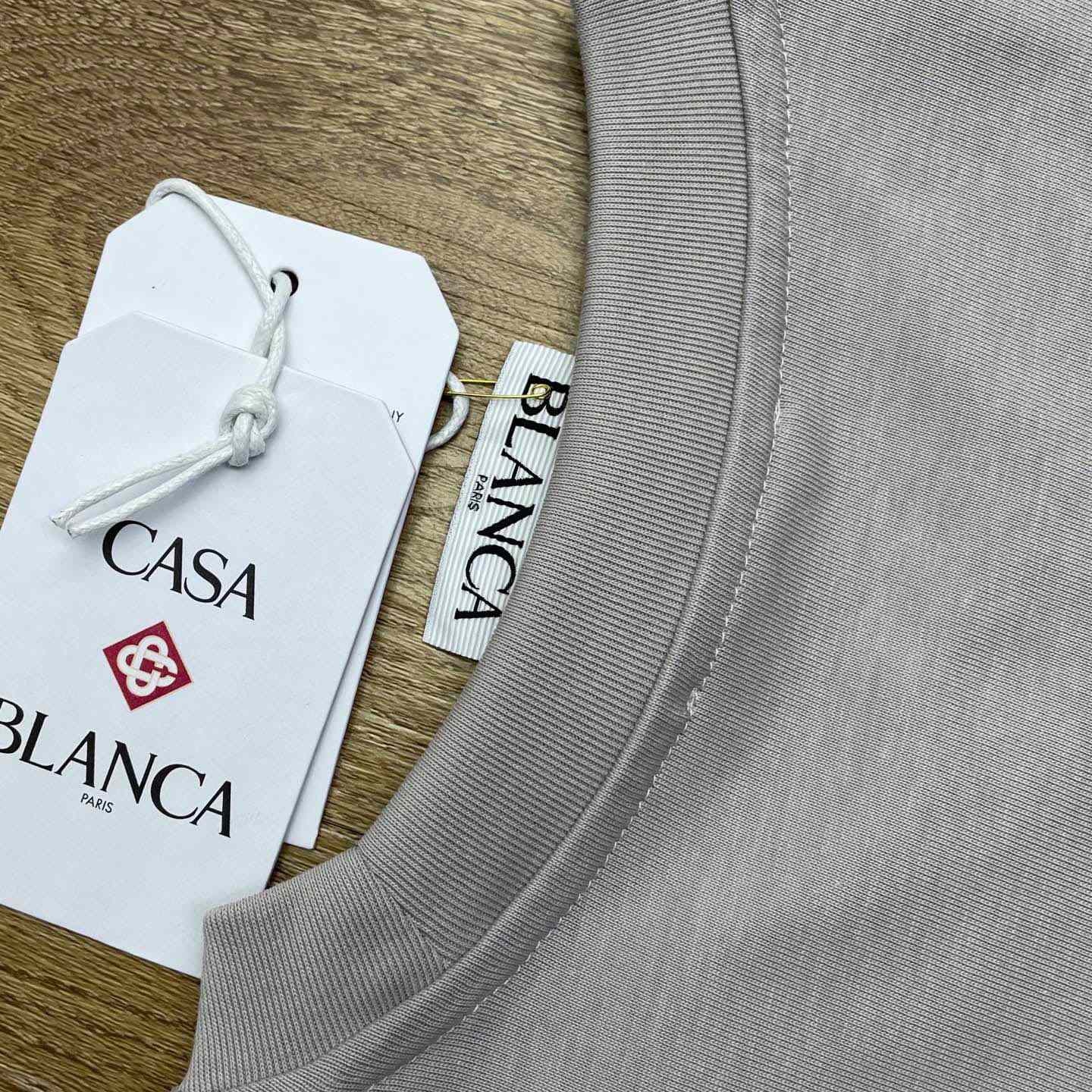 Casablanca Grey Diamond Logo Short Sleeve T‑Shirt C1111 - FashionPlug