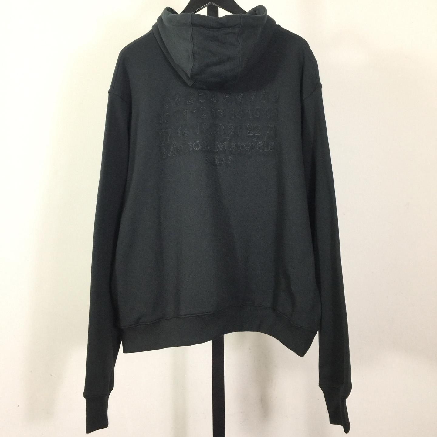 MM6 Maison Margiela Embroidered logo hoodie - FashionPlug