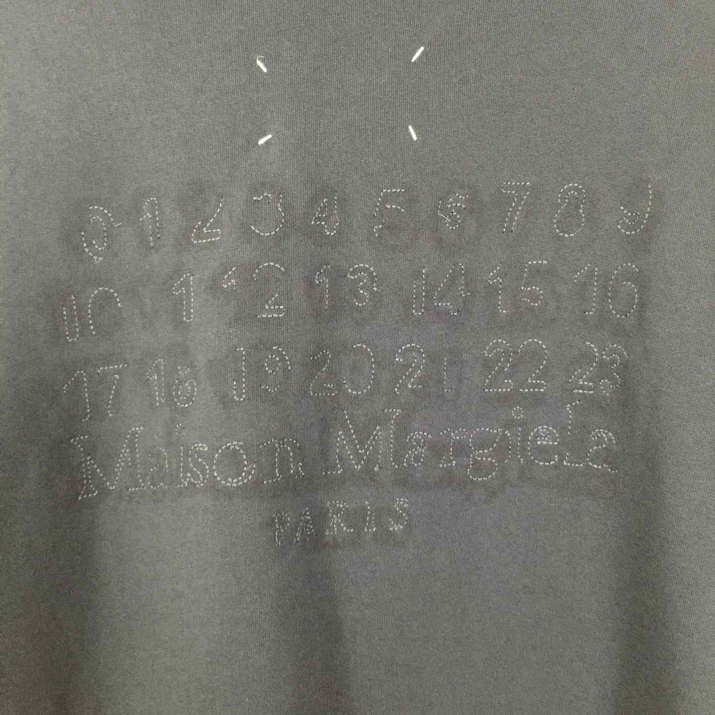 MM6 Maison Margiela Embroidered logo hoodie - FashionPlug