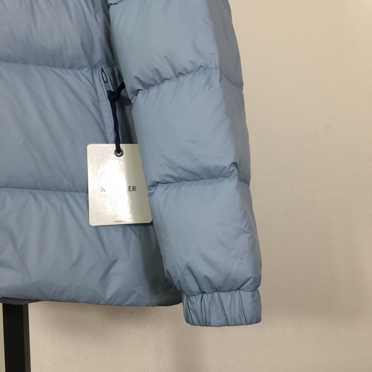 Moncler Blue Citala Short Down Jacket - FashionPlug