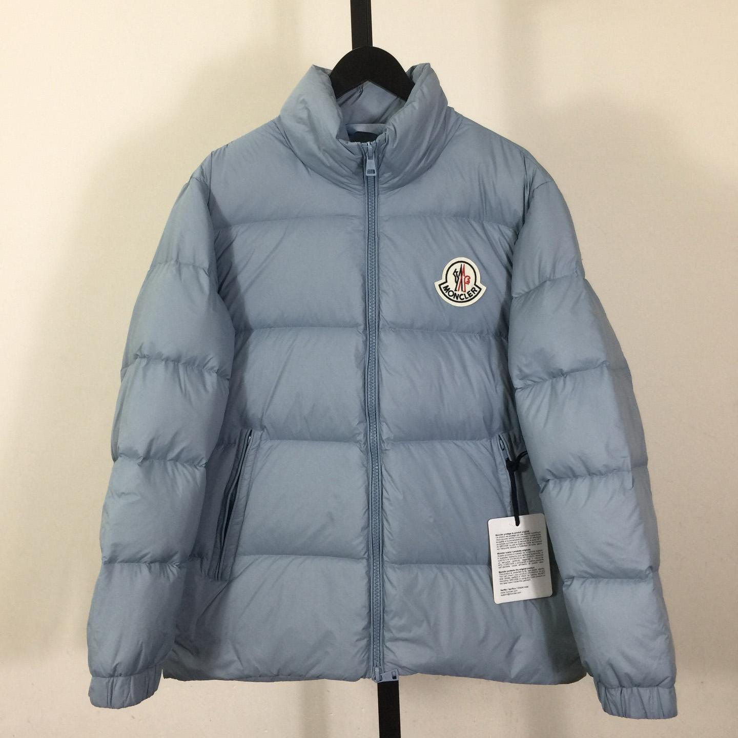 Moncler Blue Citala Short Down Jacket - FashionPlug