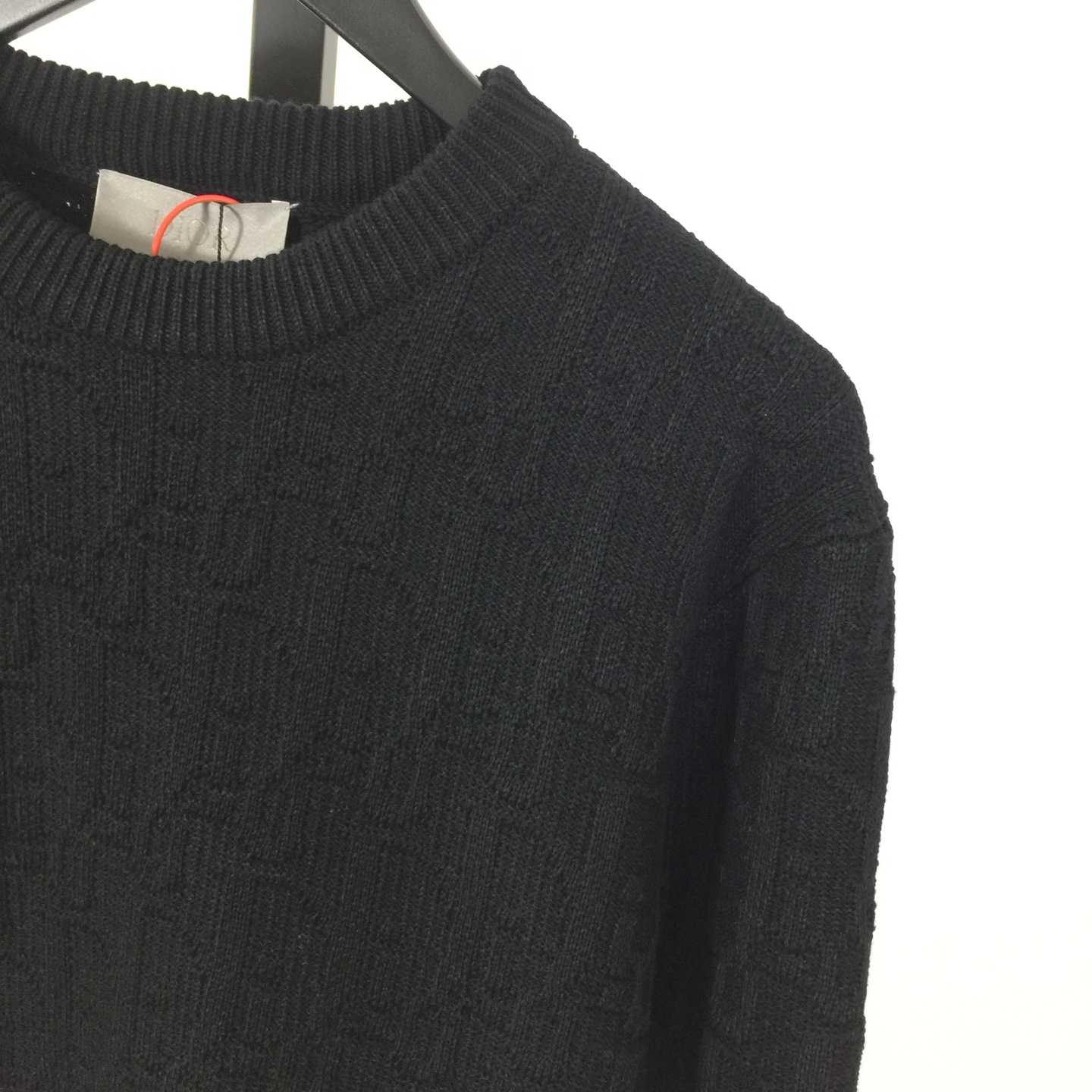 Dior Oblique Sweater Black Cotton-Blend Jacquard - FashionPlug