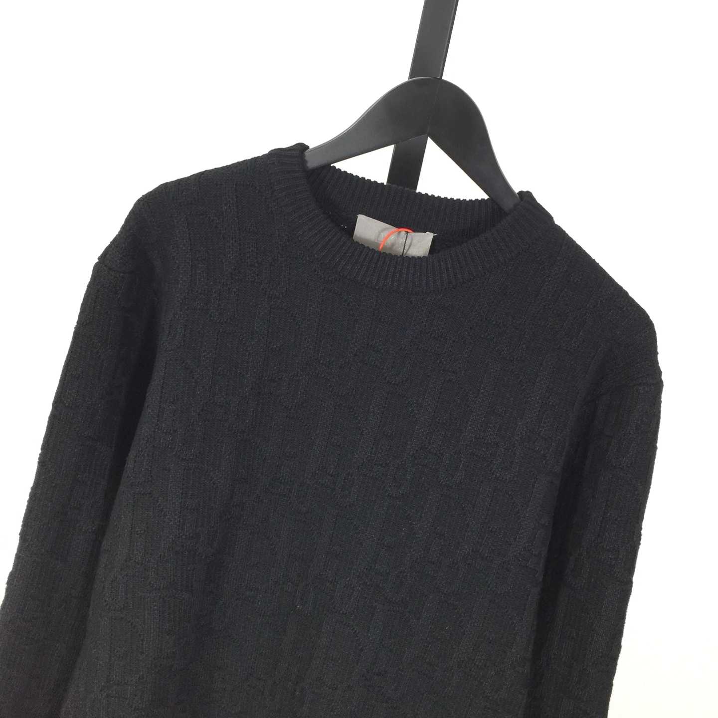 Dior Oblique Sweater Black Cotton-Blend Jacquard - FashionPlug
