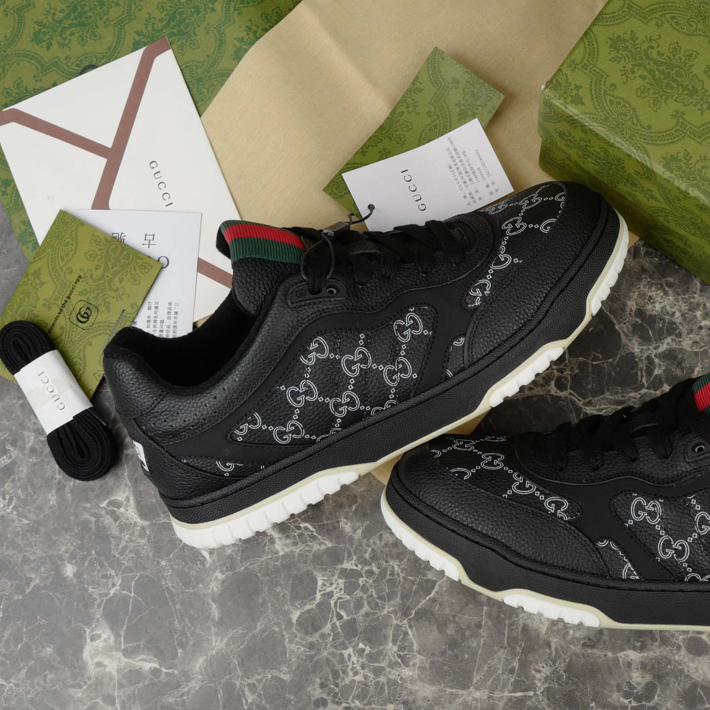 Gucci Men's Gucci Re-Web Sneaker - FashionPlug