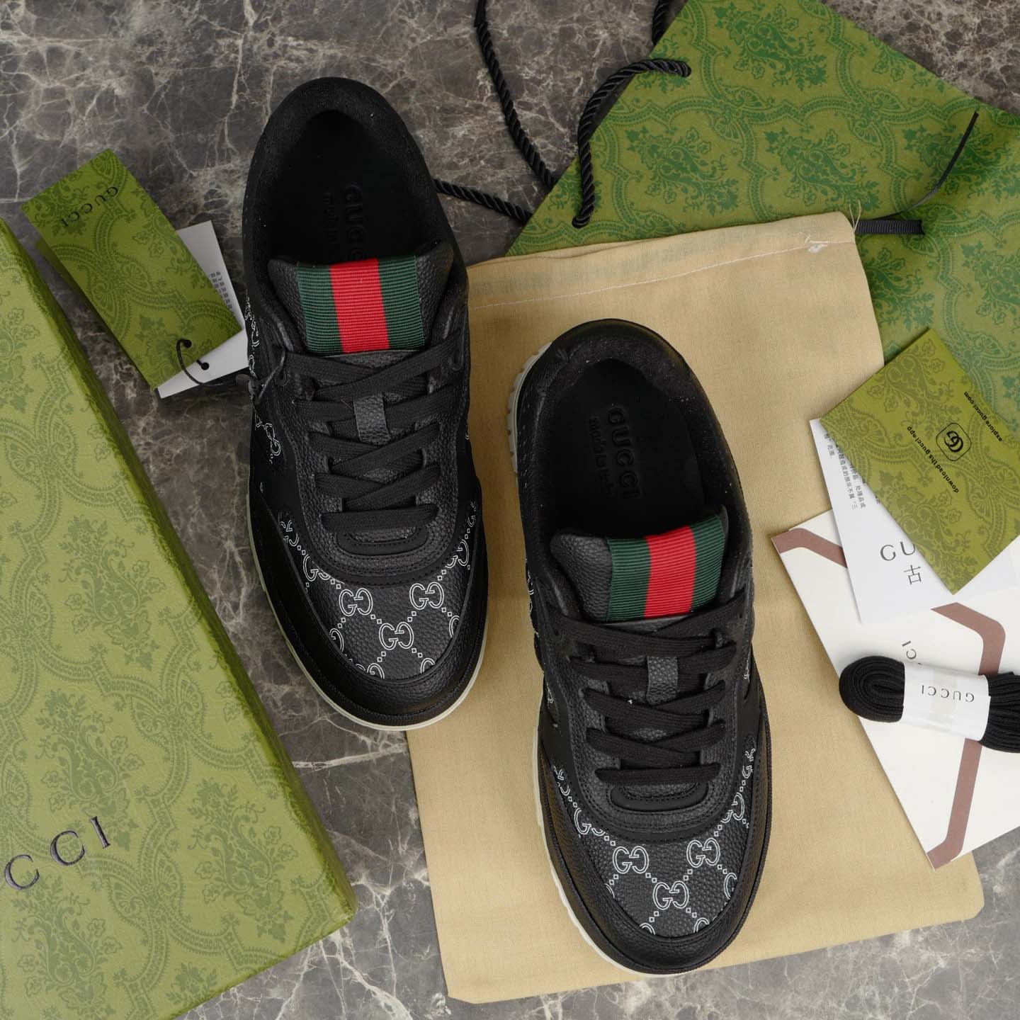 Gucci Men's Gucci Re-Web Sneaker - FashionPlug