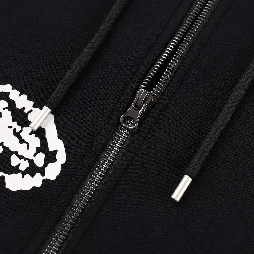 Denim Tears x Corteiz Wreath-print Cotton Hoodie - FashionPlug