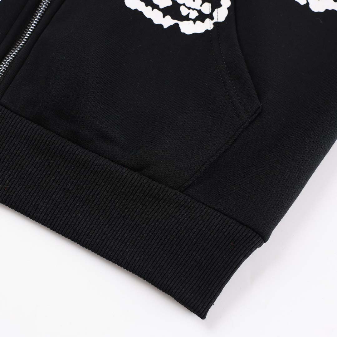 Denim Tears x Corteiz Wreath-print Cotton Hoodie - FashionPlug