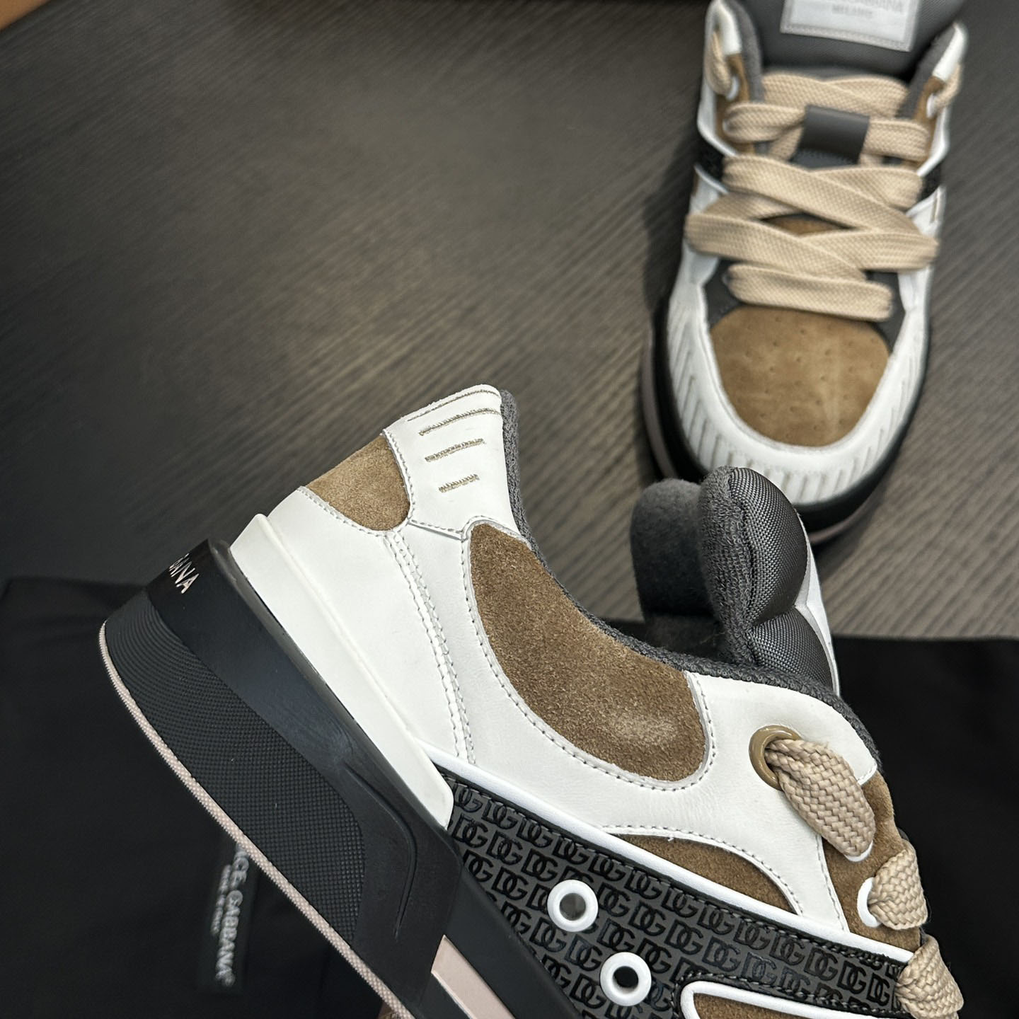 Dolce & Gabbana  New Roma Low 'Dove Grey' - FashionPlug