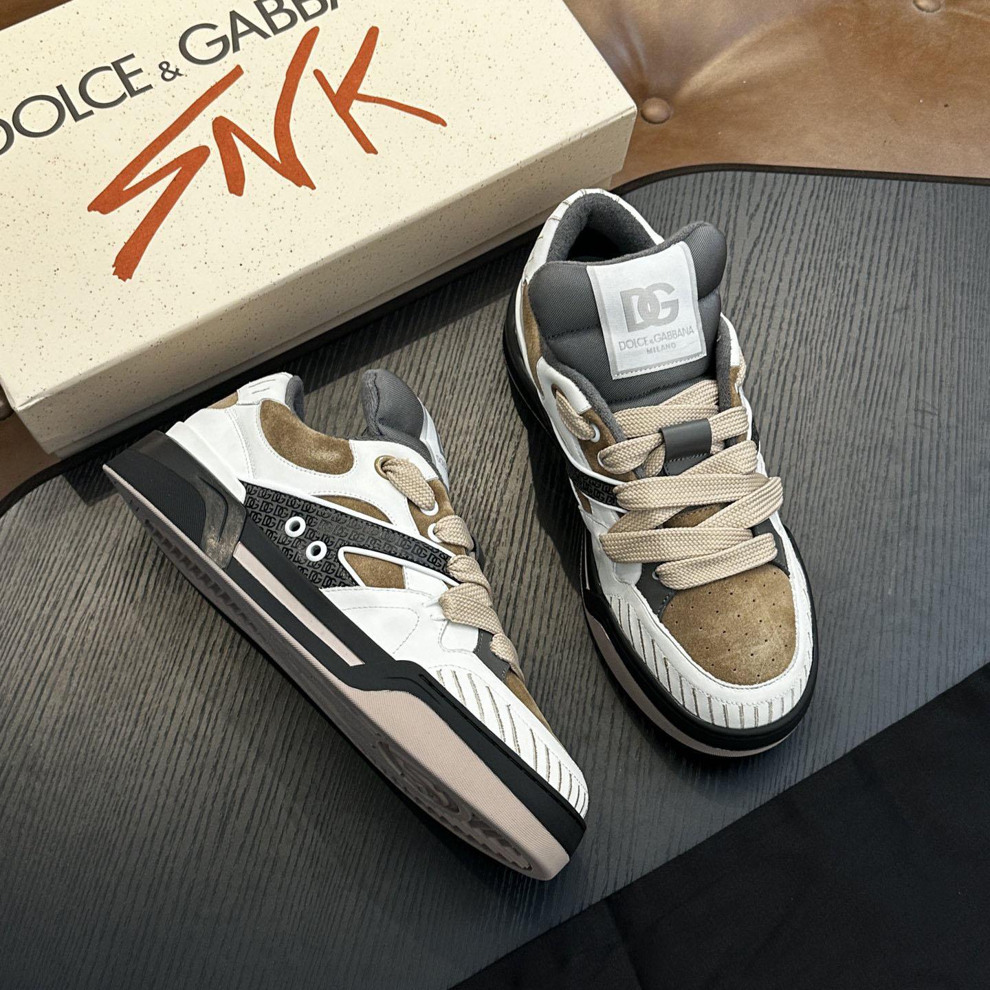Dolce & Gabbana  New Roma Low 'Dove Grey' - FashionPlug