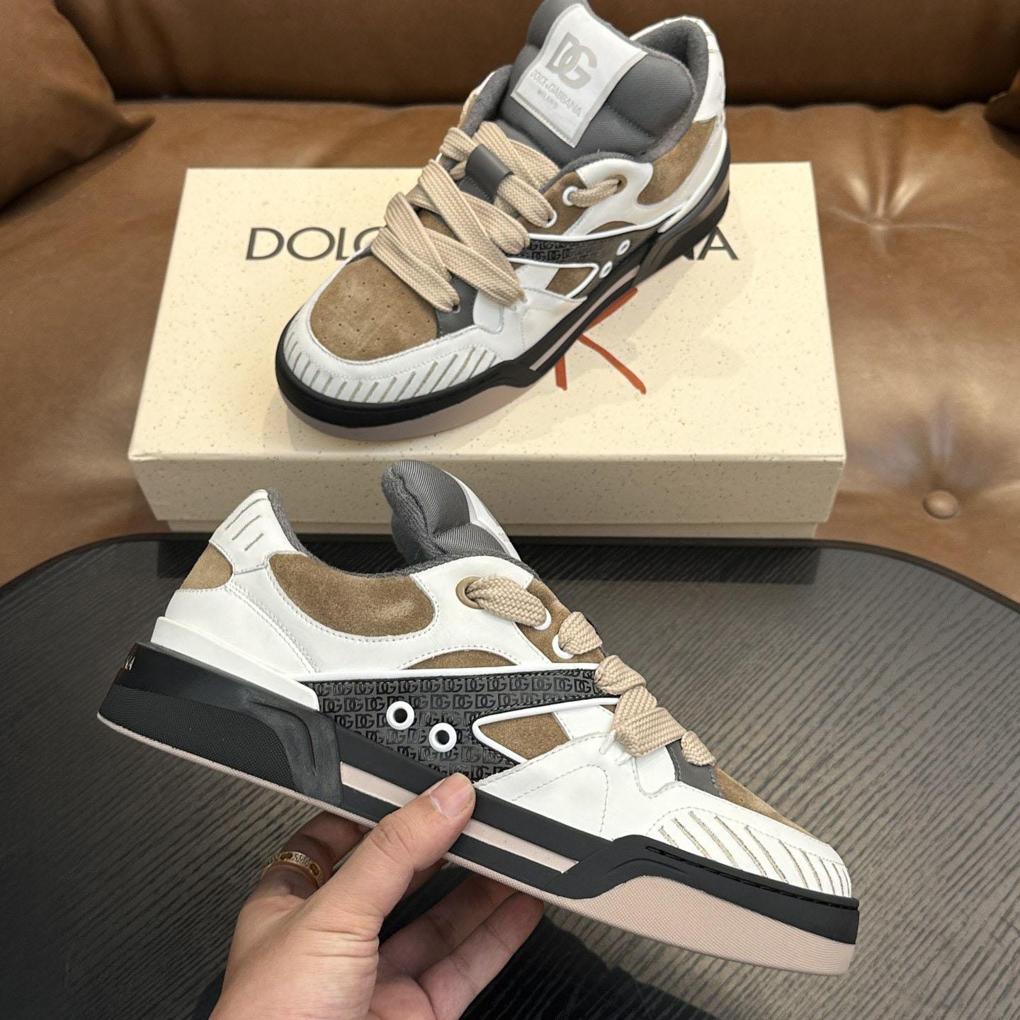 Dolce & Gabbana  New Roma Low 'Dove Grey' - FashionPlug