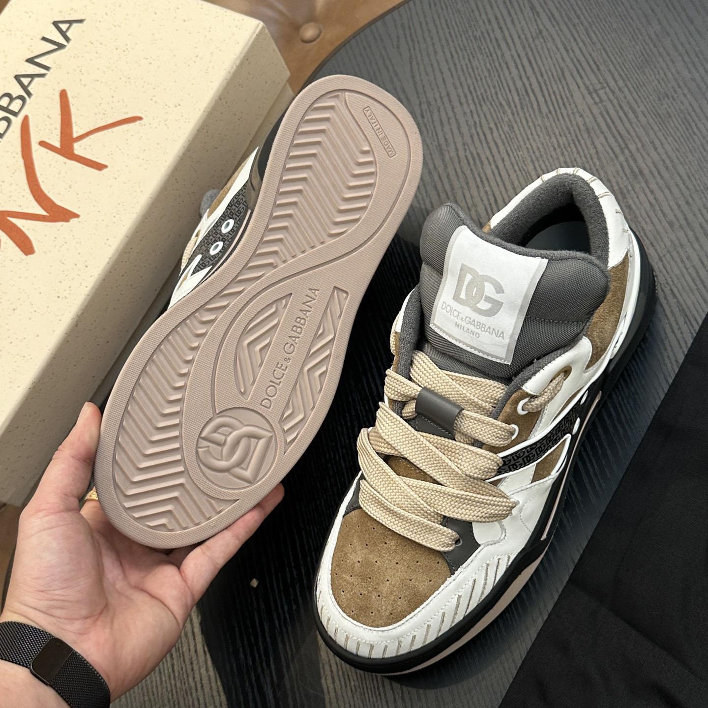 Dolce & Gabbana  New Roma Low 'Dove Grey' - FashionPlug