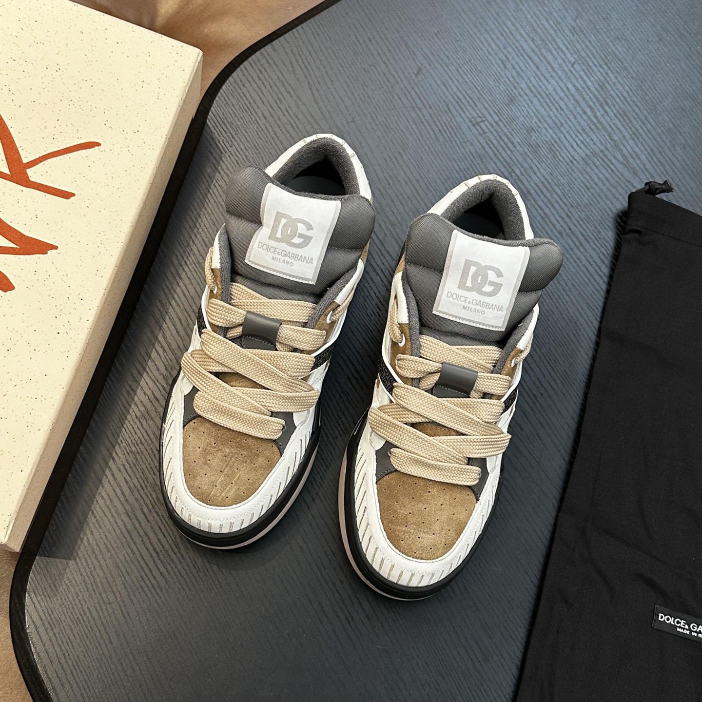 Dolce & Gabbana  New Roma Low 'Dove Grey' - FashionPlug