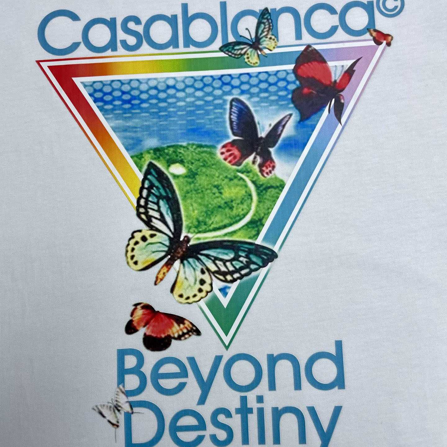 Casablanca Tennis Club Beyond Destiny Short Sleeve T‑Shirt C1132 - FashionPlug