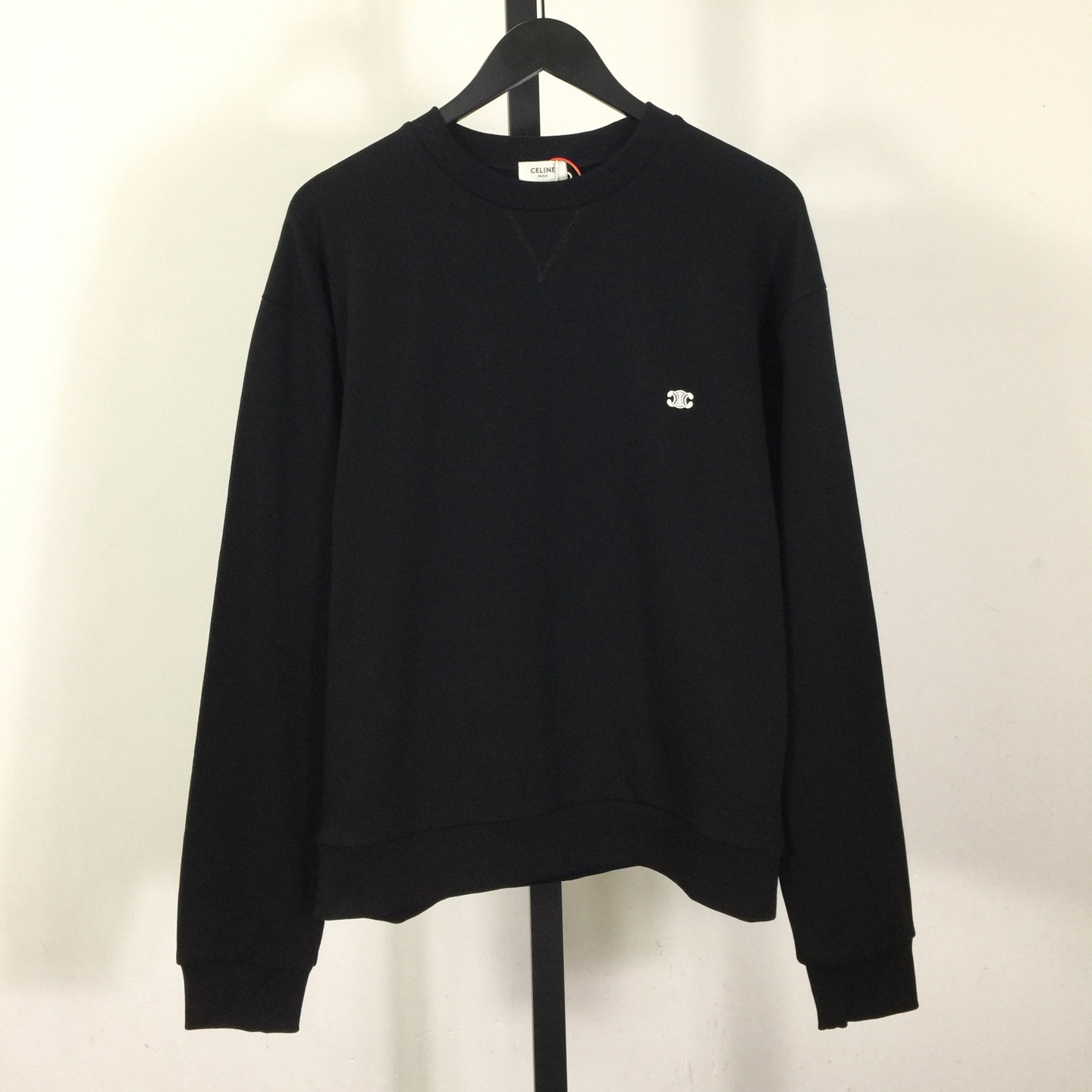 Celine Triomphe Loose Sweatshirt In Cotton Fleece - FashionPlug