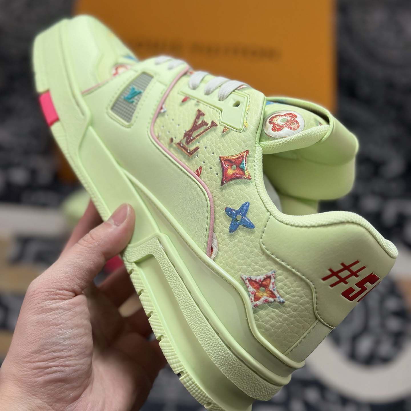 Louis Vuitton LV Trainer Sneaker - FashionPlug