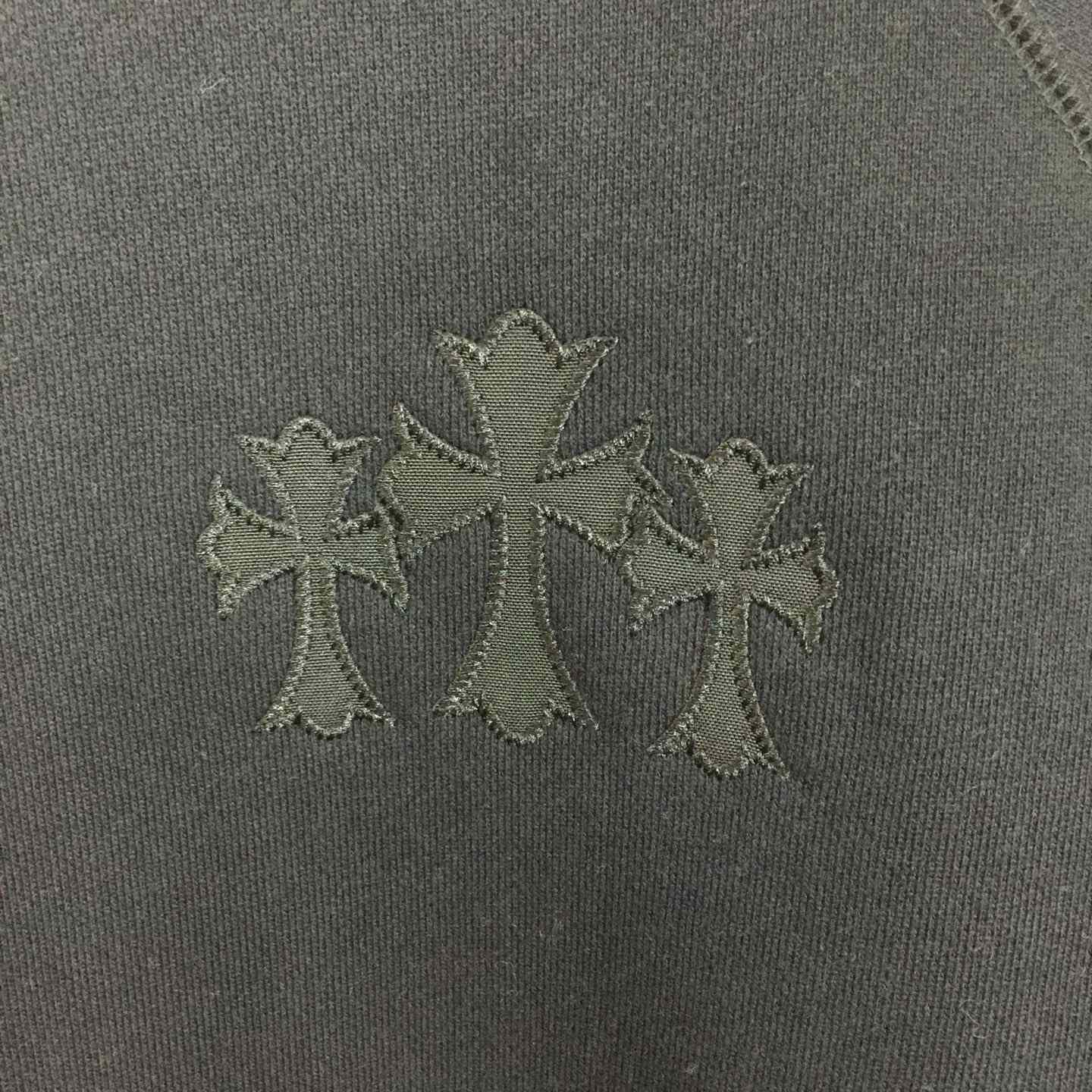 Chrome Hearts Cemetery Cross Crew-neck Sweatshirt - FashionPlug