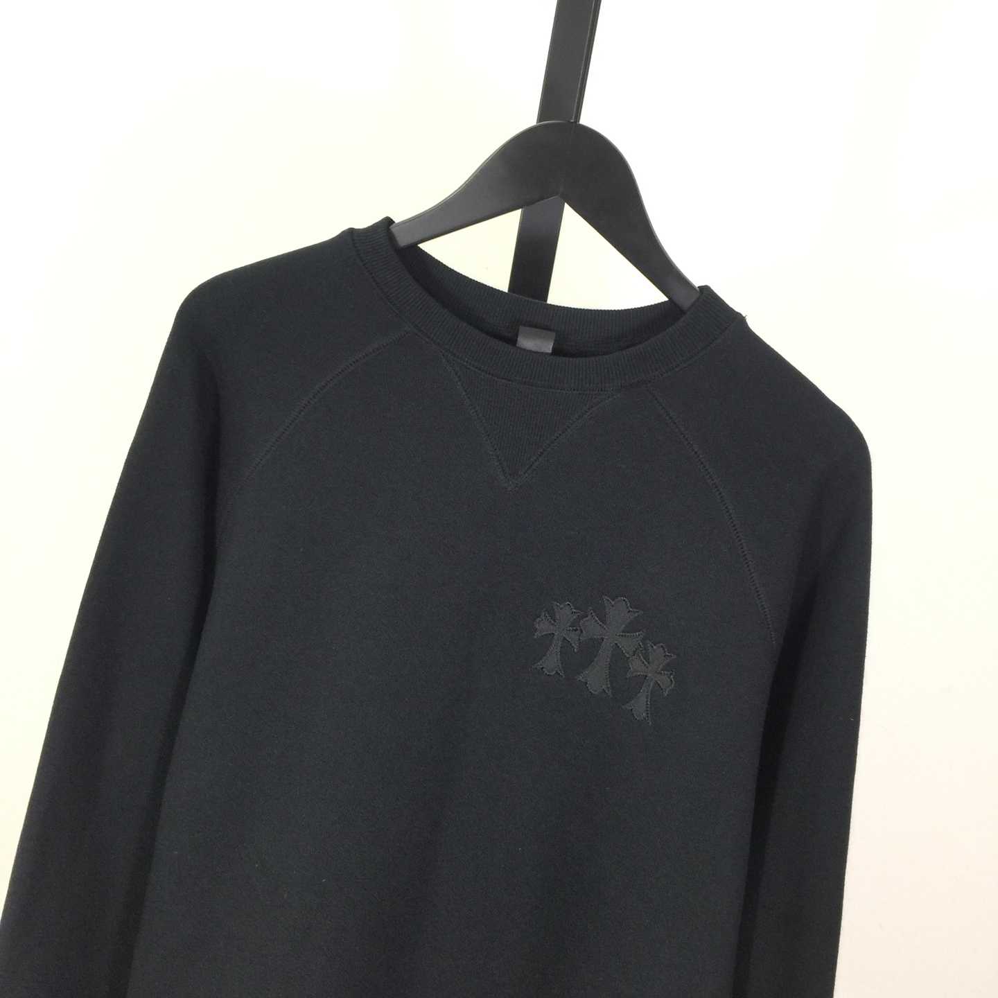Chrome Hearts Cemetery Cross Crew-neck Sweatshirt - FashionPlug