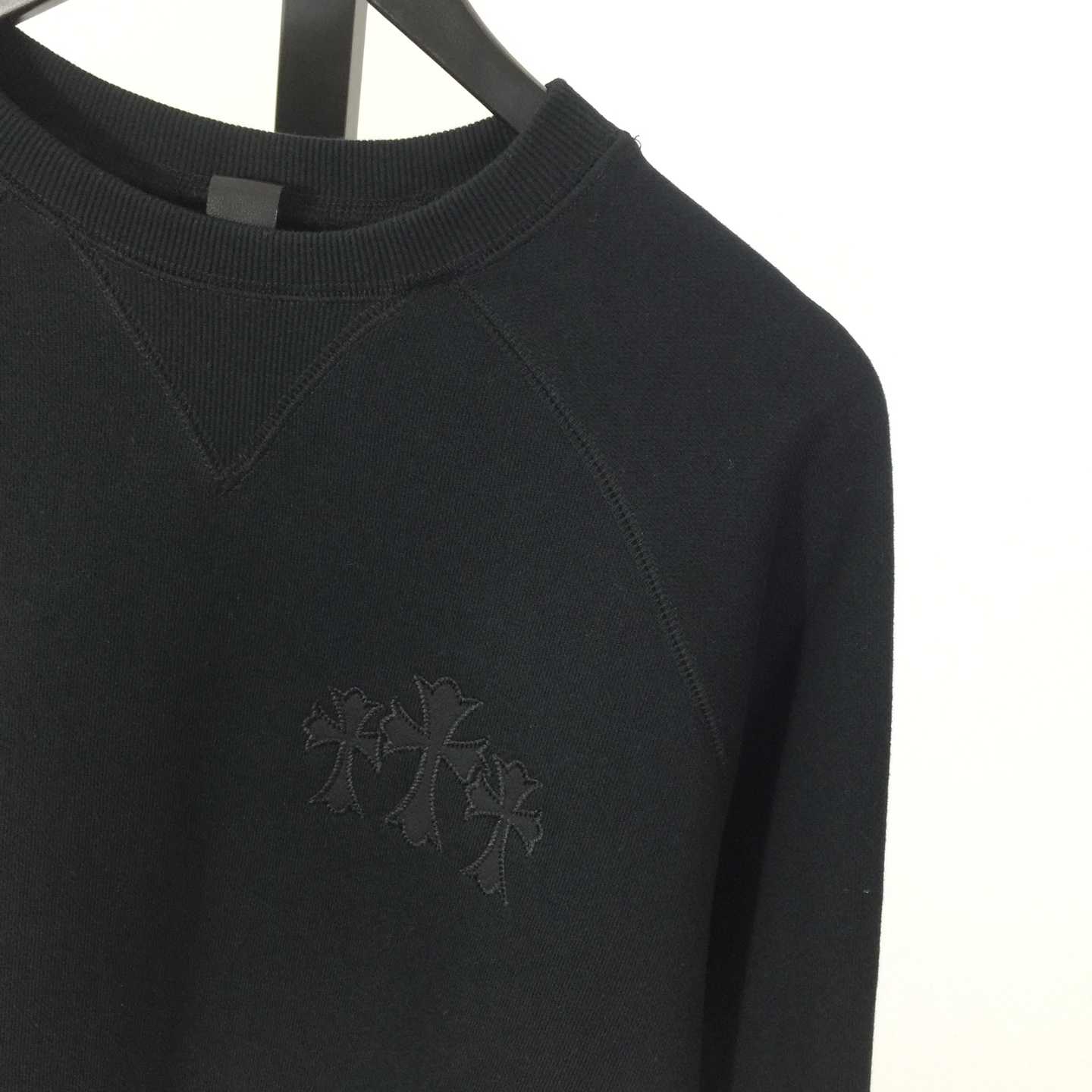 Chrome Hearts Cemetery Cross Crew-neck Sweatshirt - FashionPlug