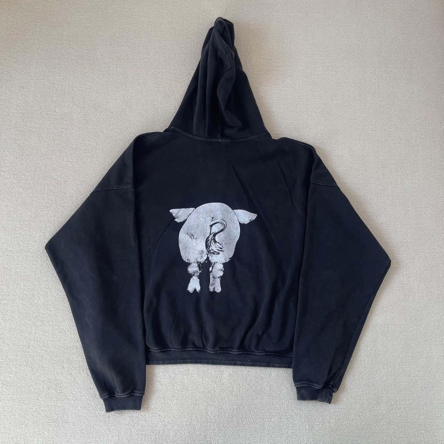 Enfants Riches Déprimés  Pig Alan Jackson Assemblage Zip Up Hoodie - FashionPlug