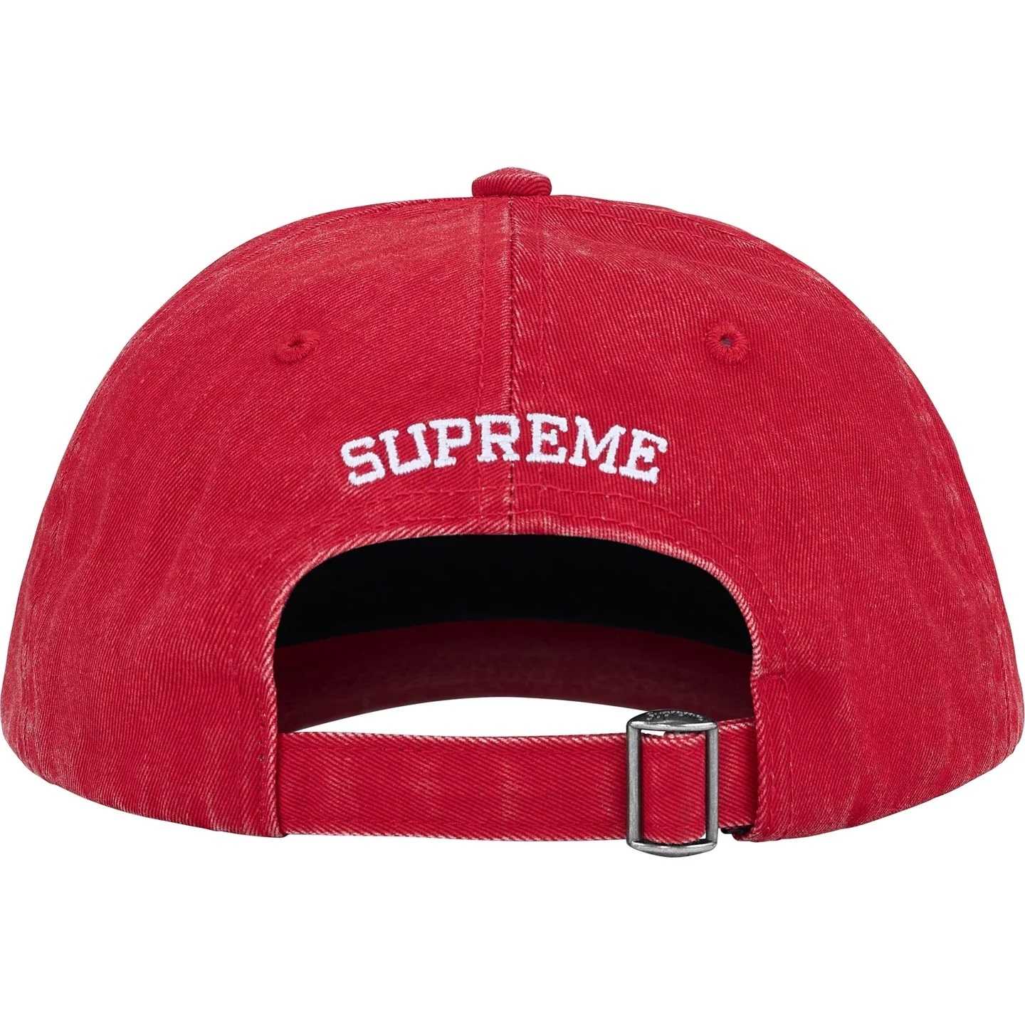 Supreme License Plate 6-Panel 'Red' - FashionPlug