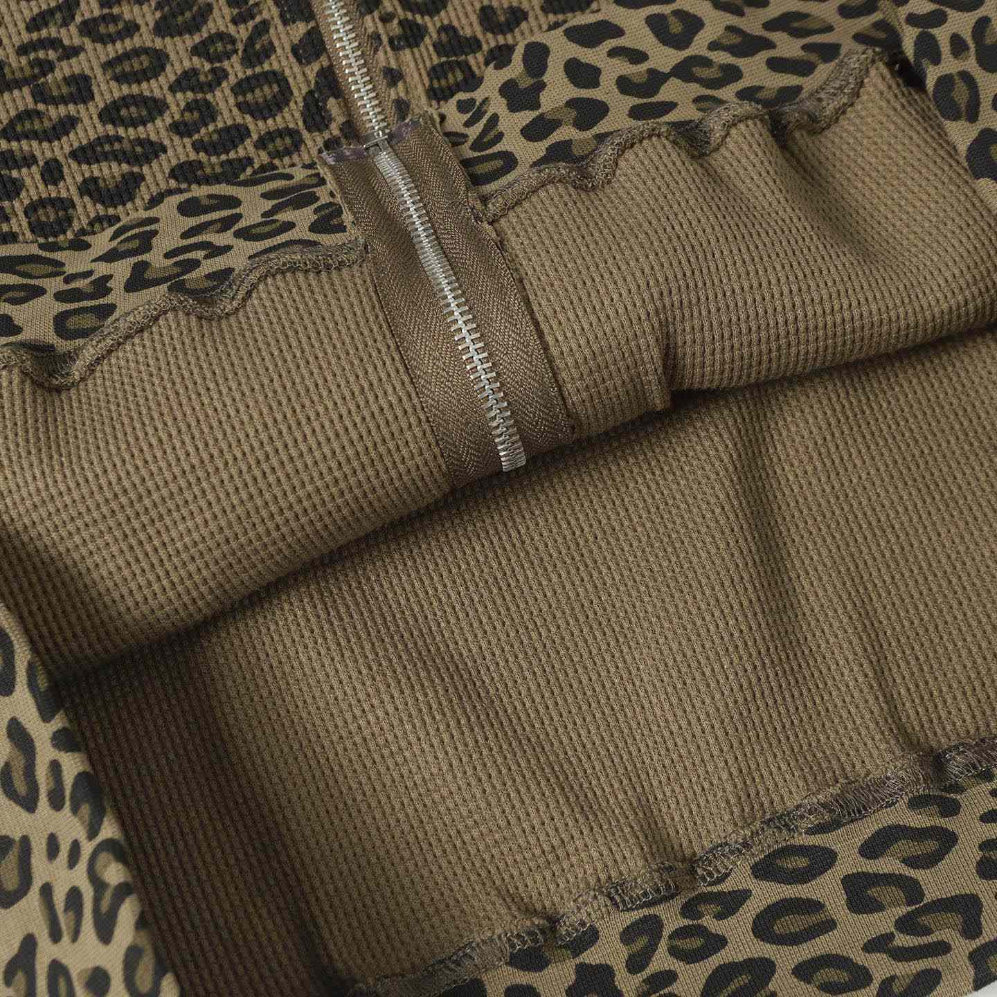 Supreme  Hooded Zip Up Thermal 'Leopard' - FashionPlug