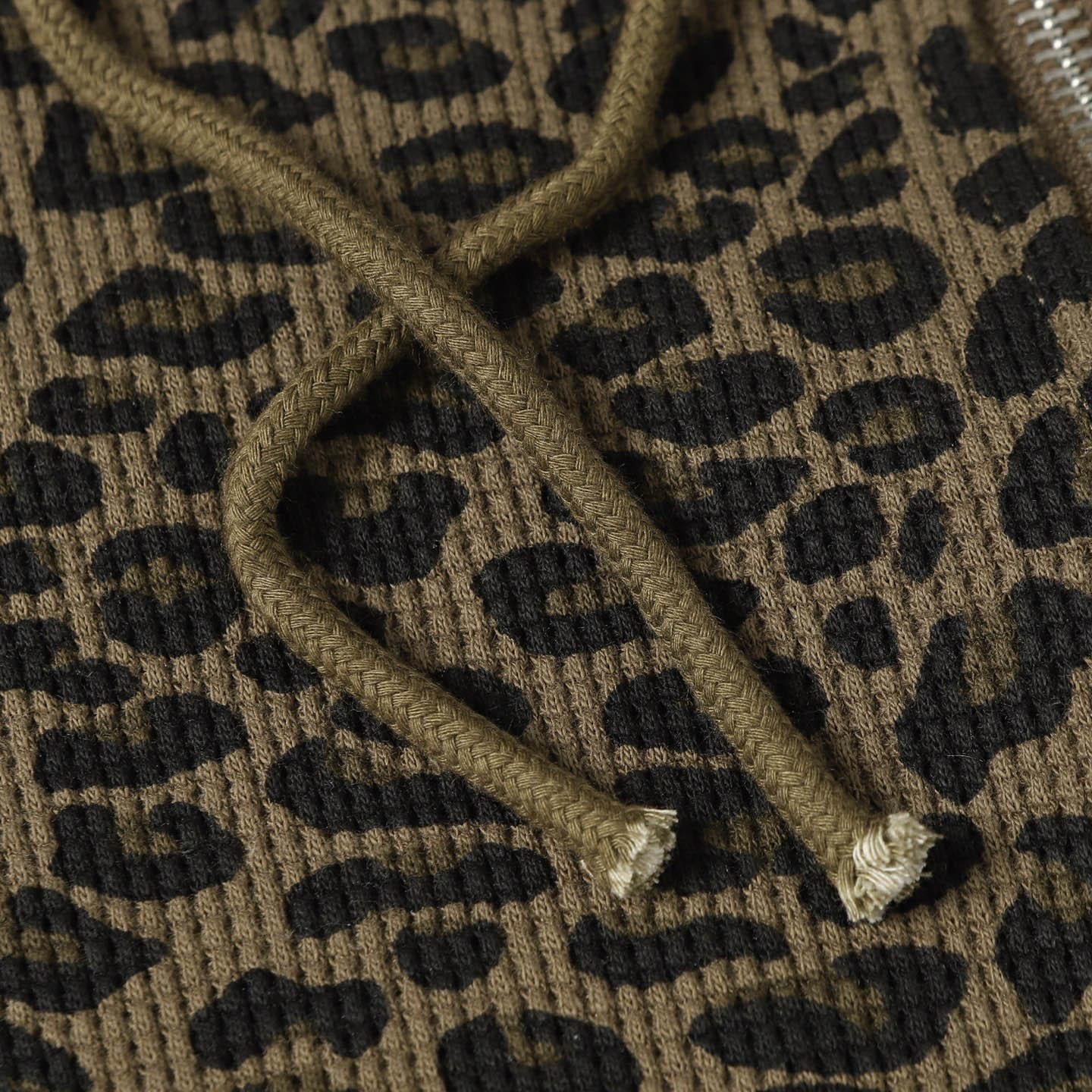 Supreme  Hooded Zip Up Thermal 'Leopard' - FashionPlug