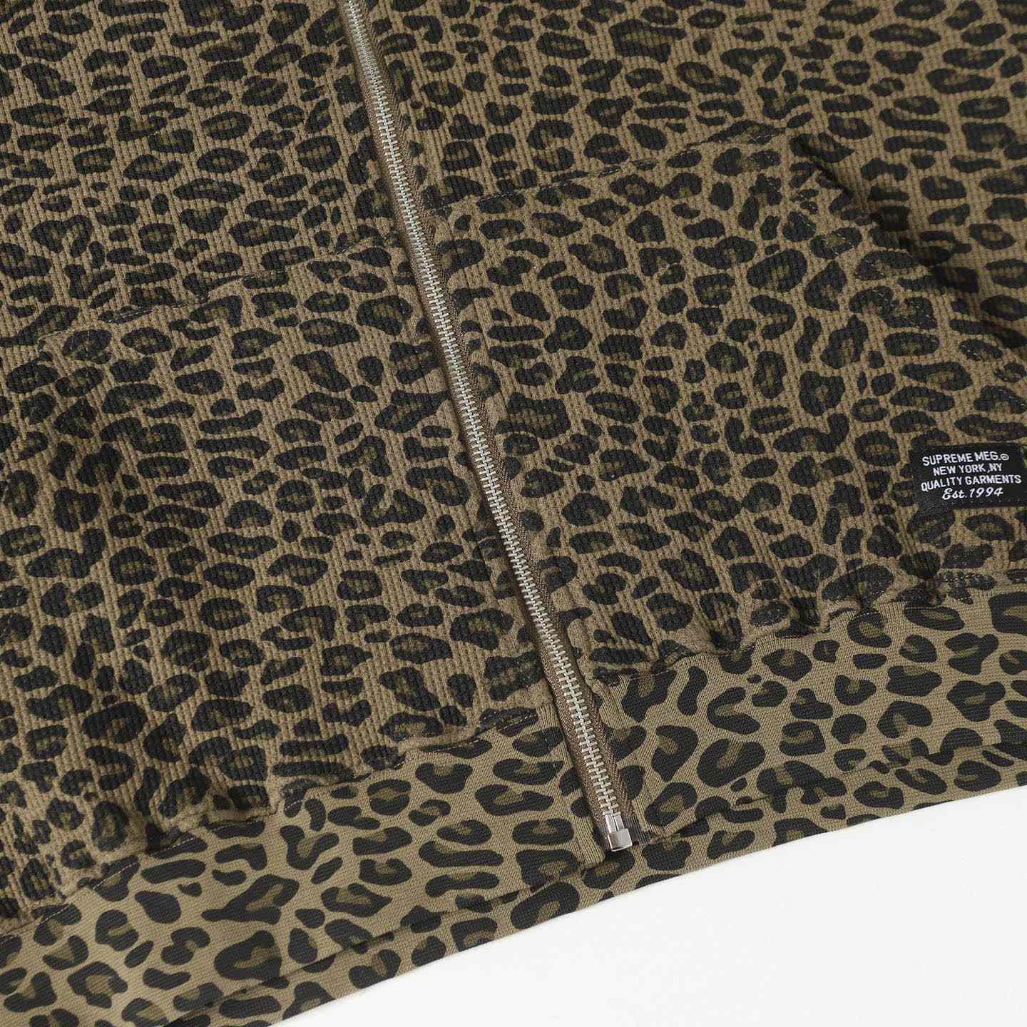 Supreme  Hooded Zip Up Thermal 'Leopard' - FashionPlug