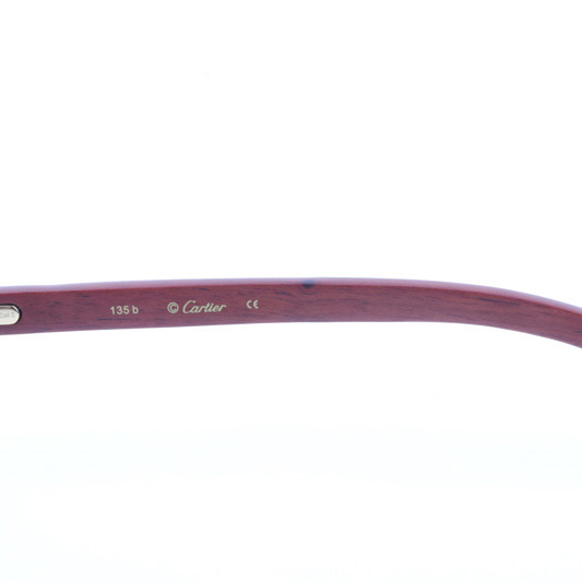 Cartier CT 3524012 Wood Sunglasses In Gold Gradient Blue - FashionPlug