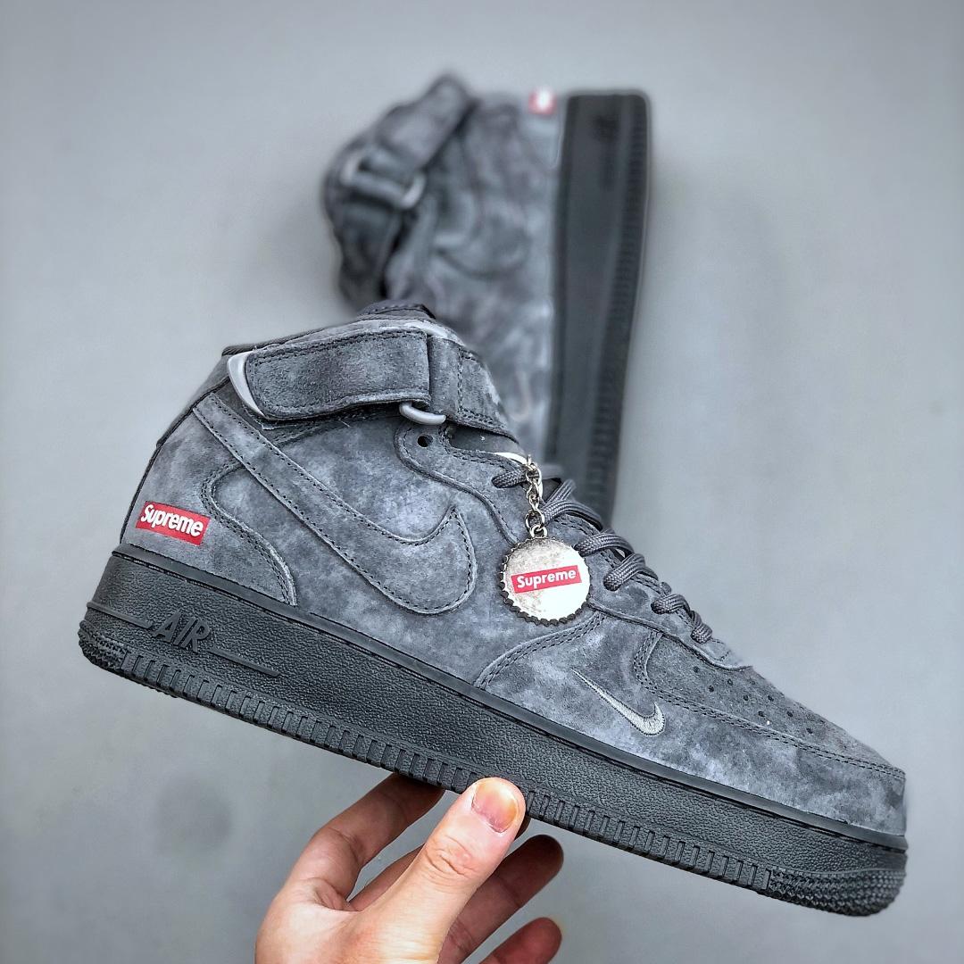  Supreme x Nike Air Force 1  Mid 07      dv0788-002 - FashionPlug